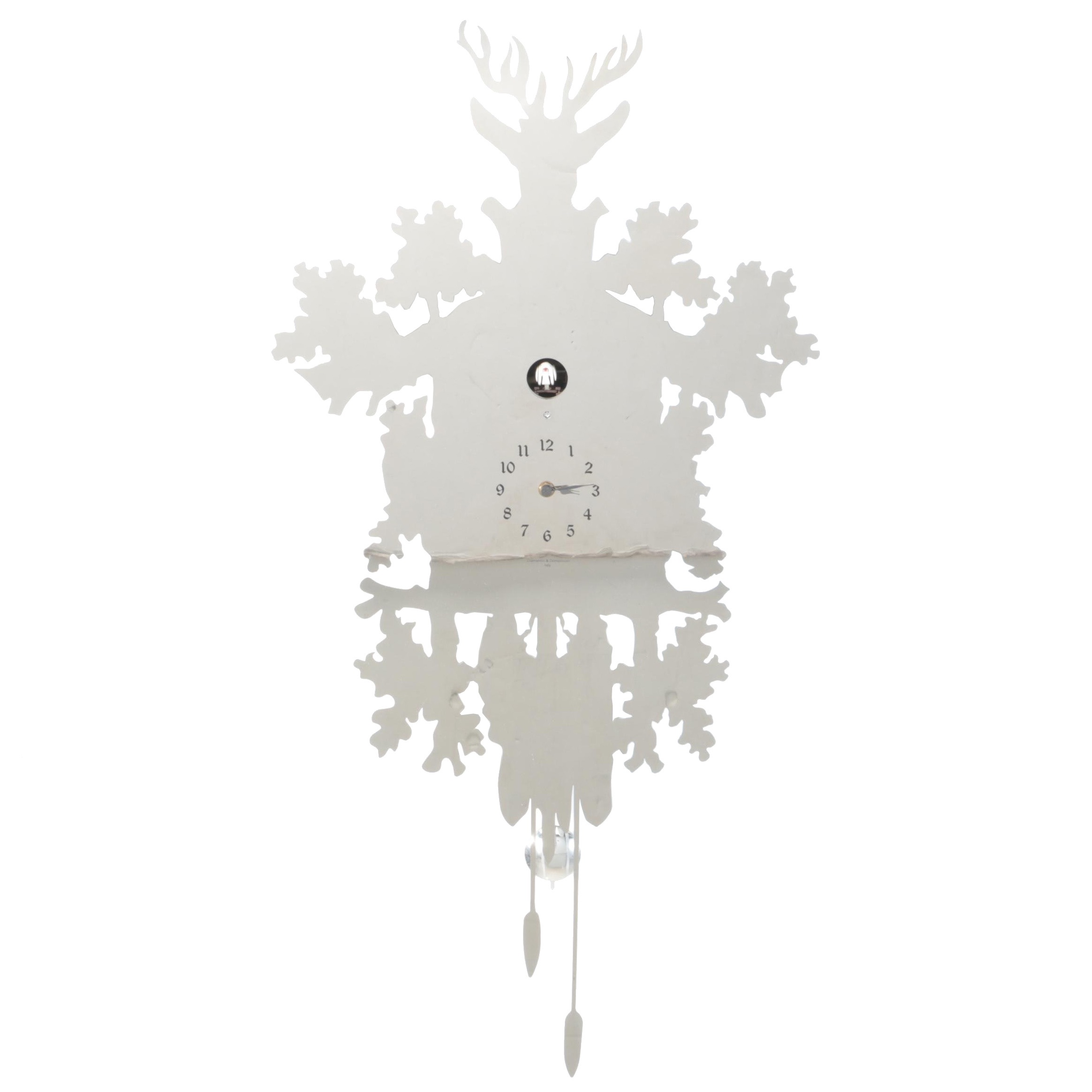 Diamantini & Domeniconi Black Forest Style Mirrored Cuckoo Clock