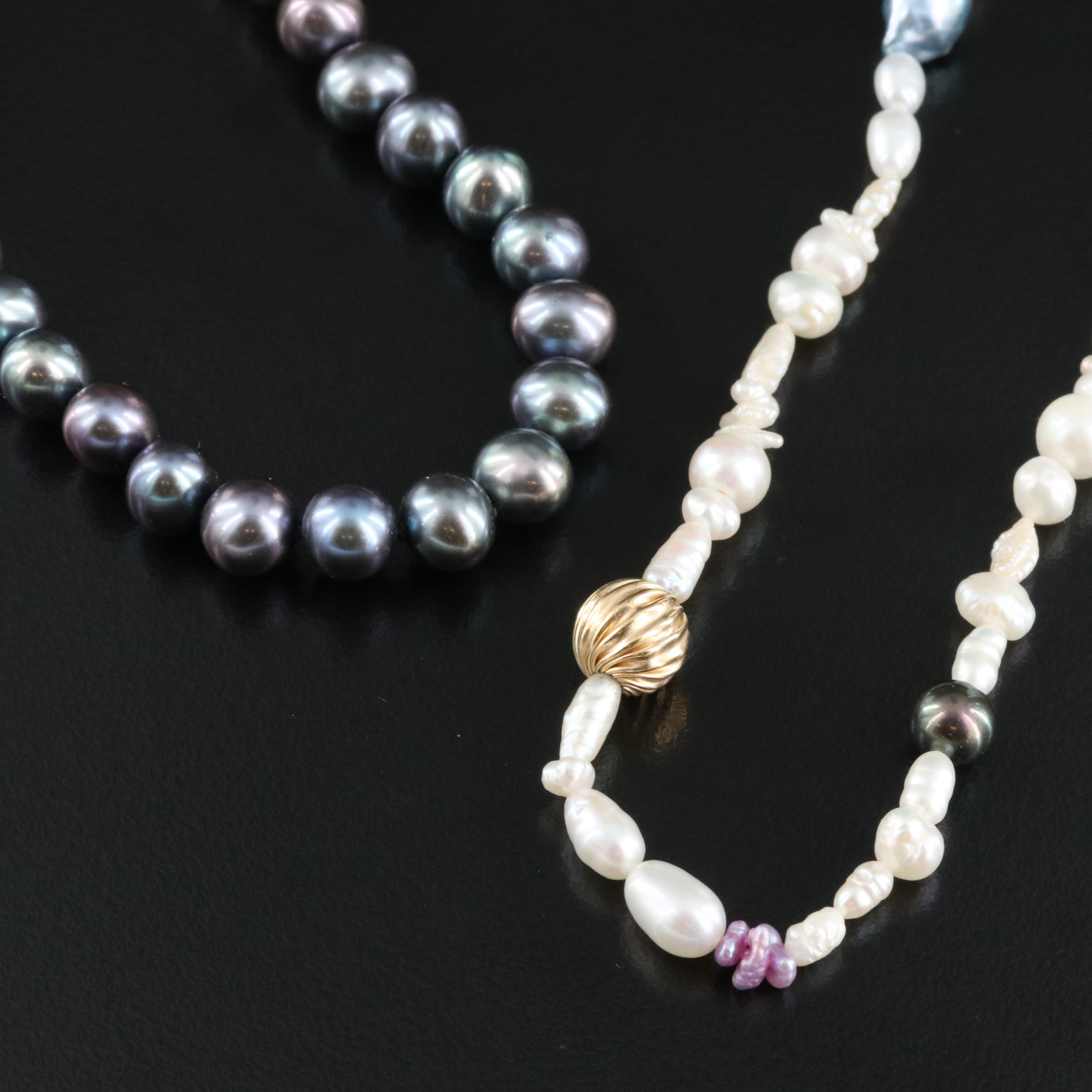 14K Pearl Necklaces