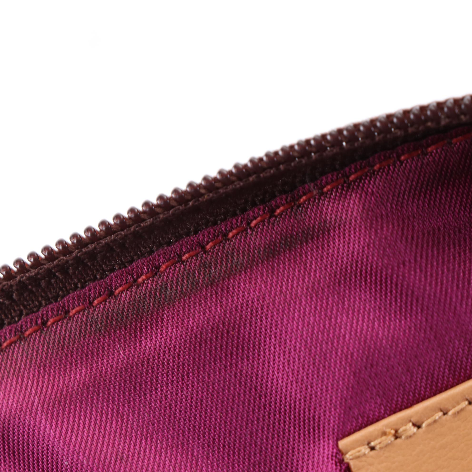 ETRO Accessories Pouch in Paisley Coated Canvas and Leather