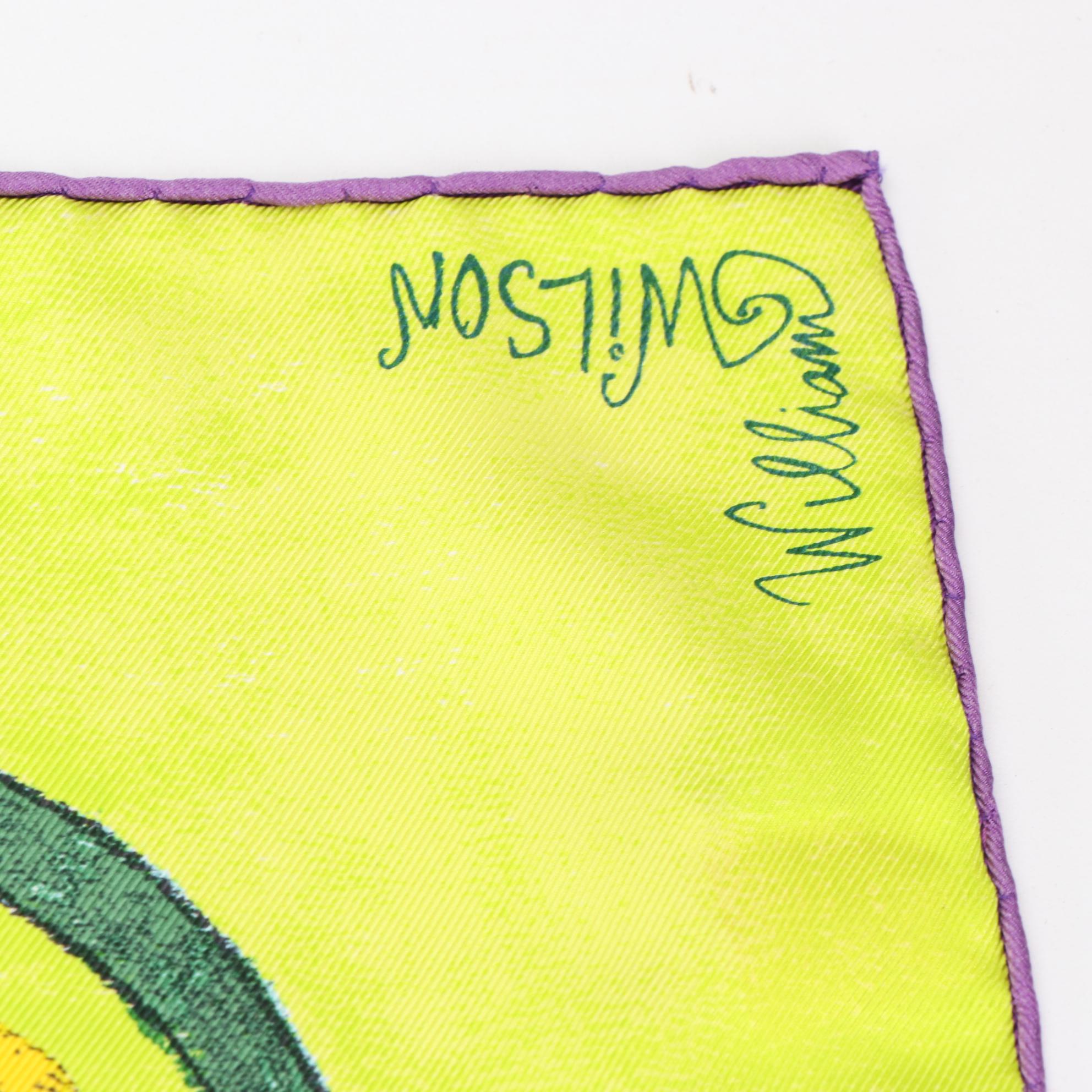 Louis Vuitton Limited Edition William Wilson "La Ronde Des Signes" Silk Scarf