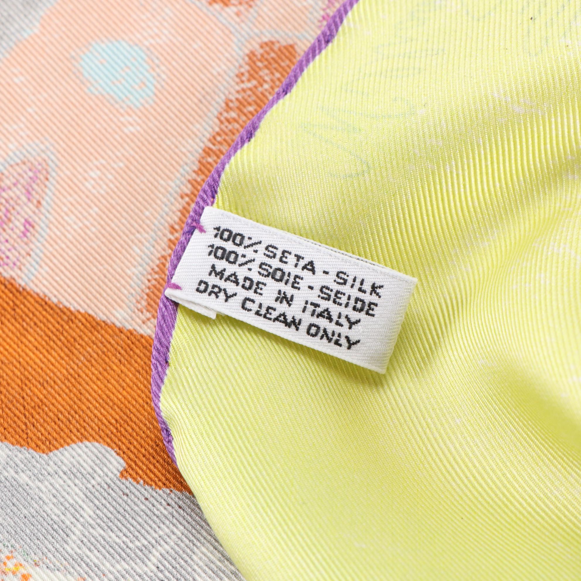 Louis Vuitton Limited Edition William Wilson "La Ronde Des Signes" Silk Scarf