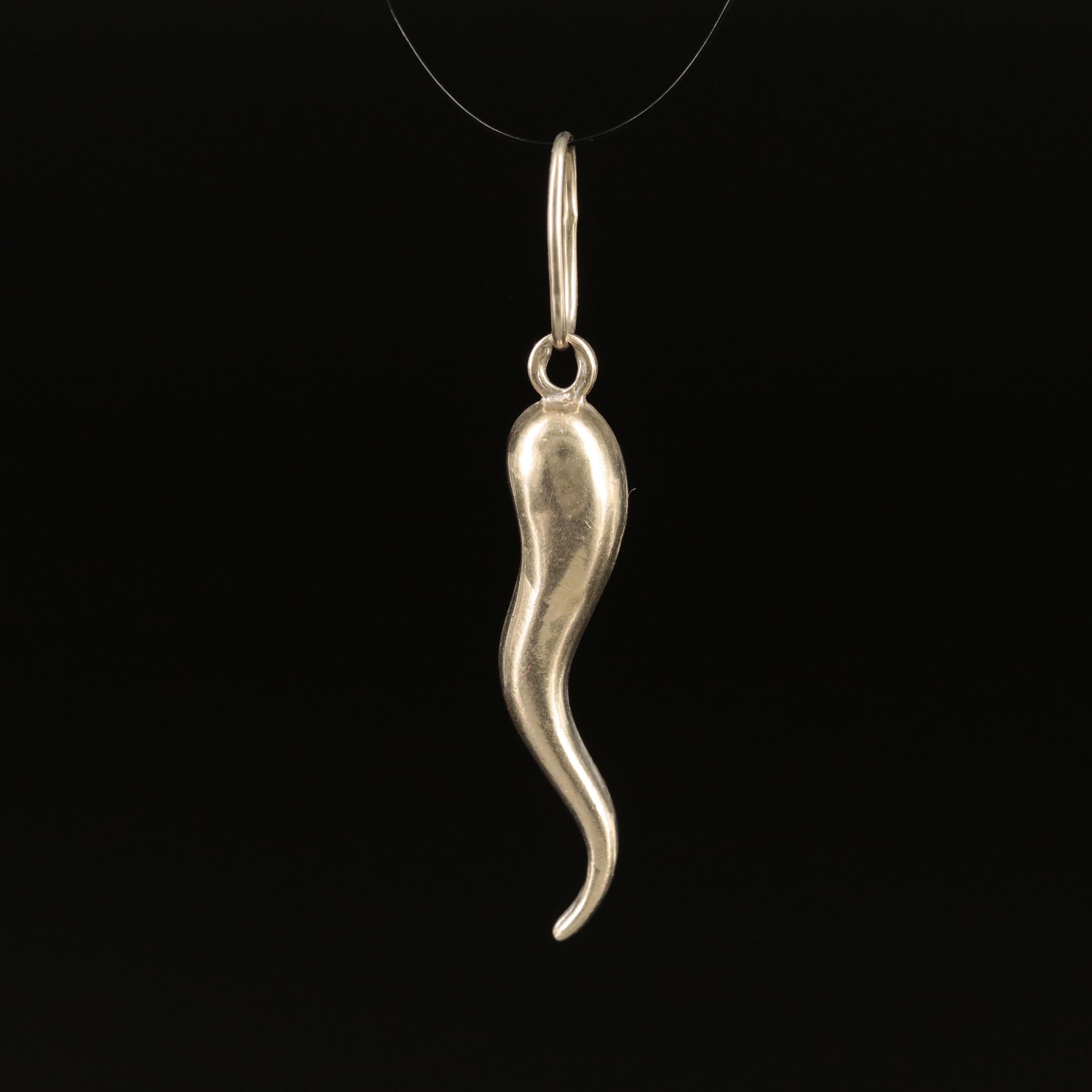 14K Cornicello Pendant