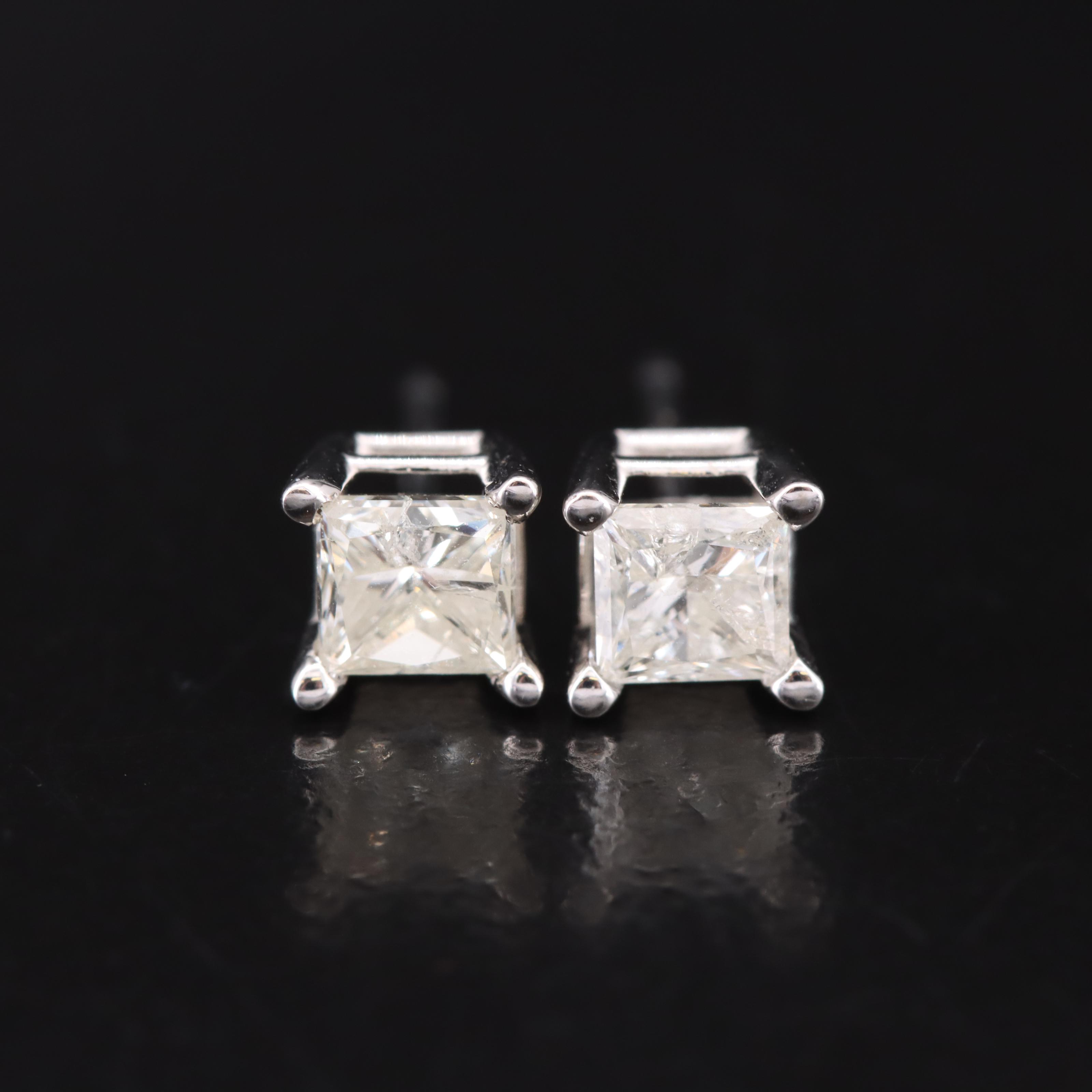 14K 0.75 CTW Diamond Stud Earrings
