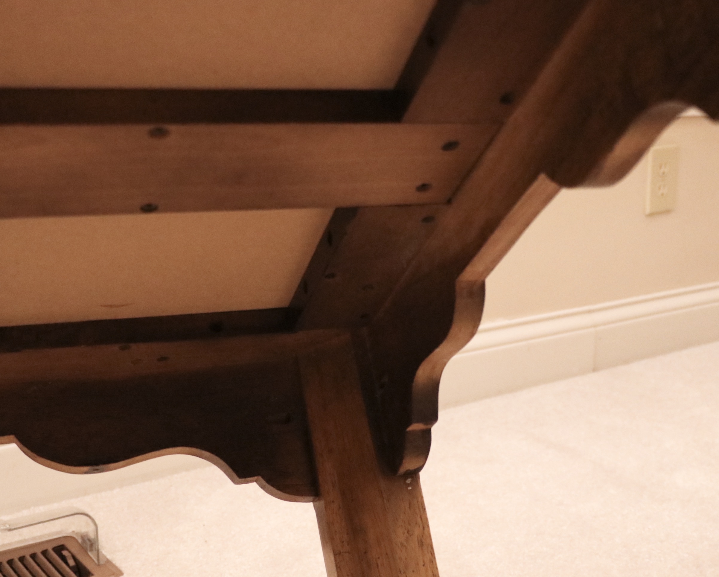 Drexel Heritage Campaign Style Pecan End Table and Coffee Table