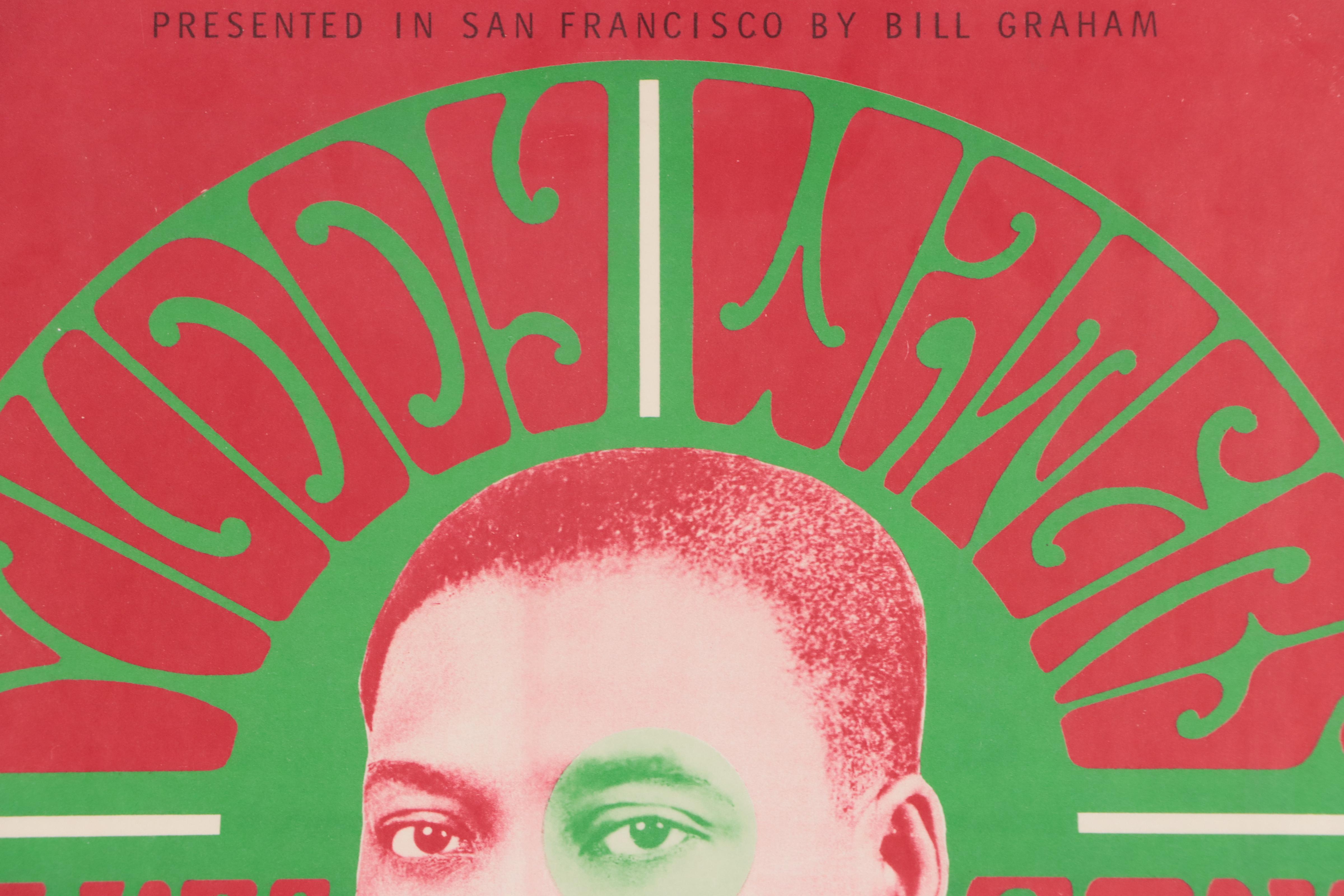 Color Lithograph Concert Poster After Wes Wilson