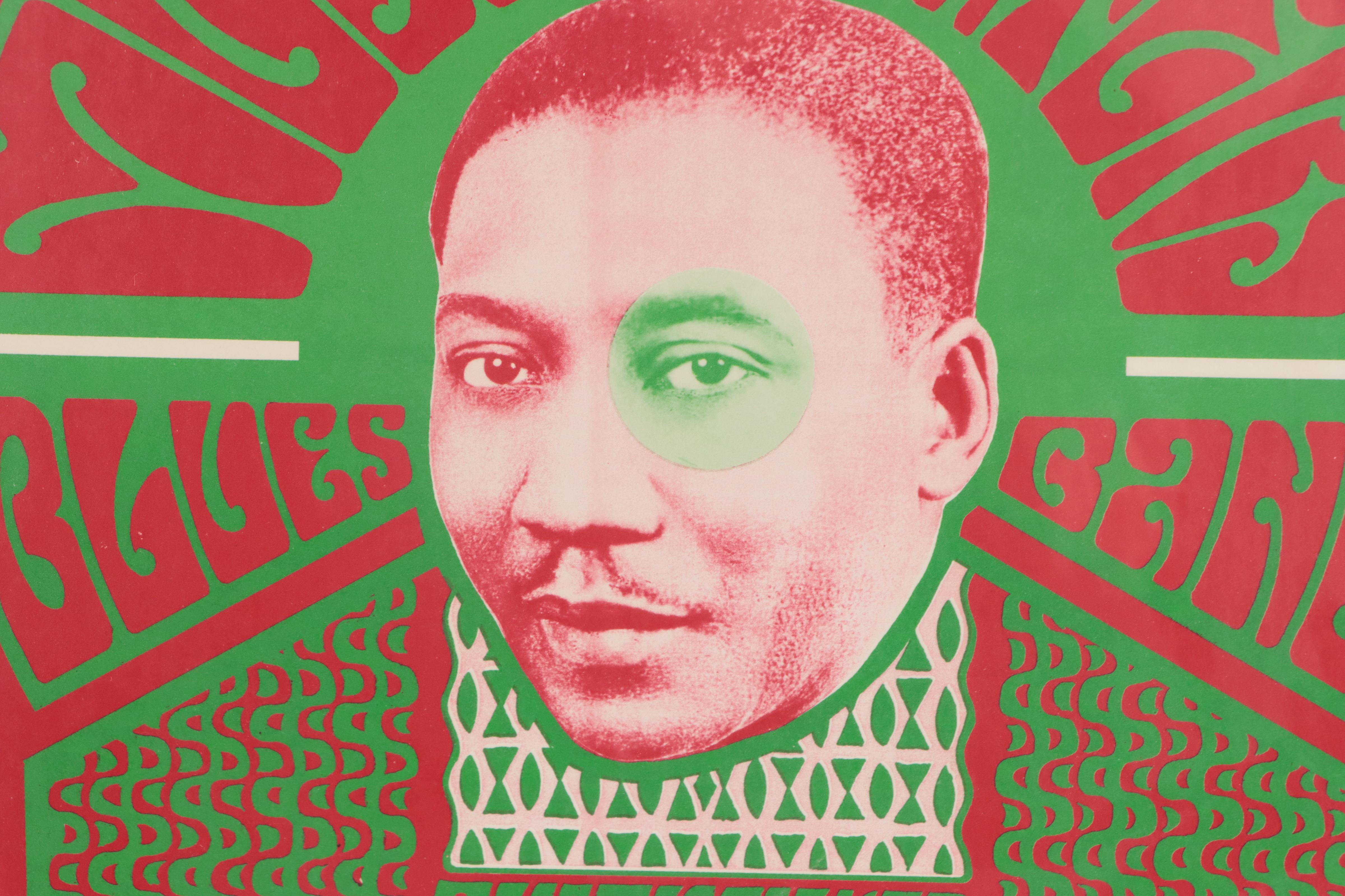 Color Lithograph Concert Poster After Wes Wilson