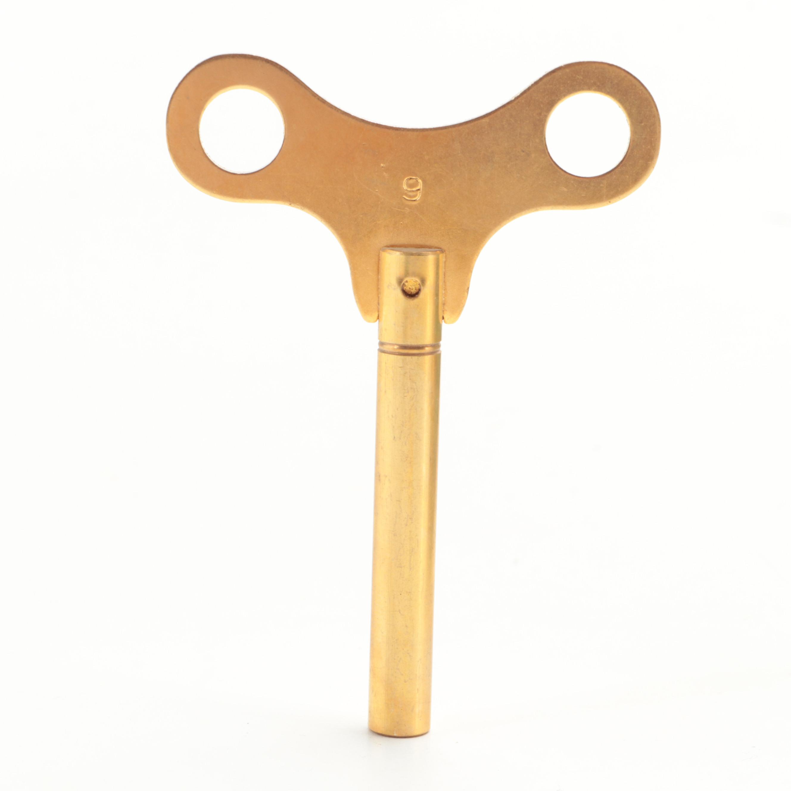 Chinese Cloisonné with Hand-Painted Crane Panels Brass and Glass Mantel Clock