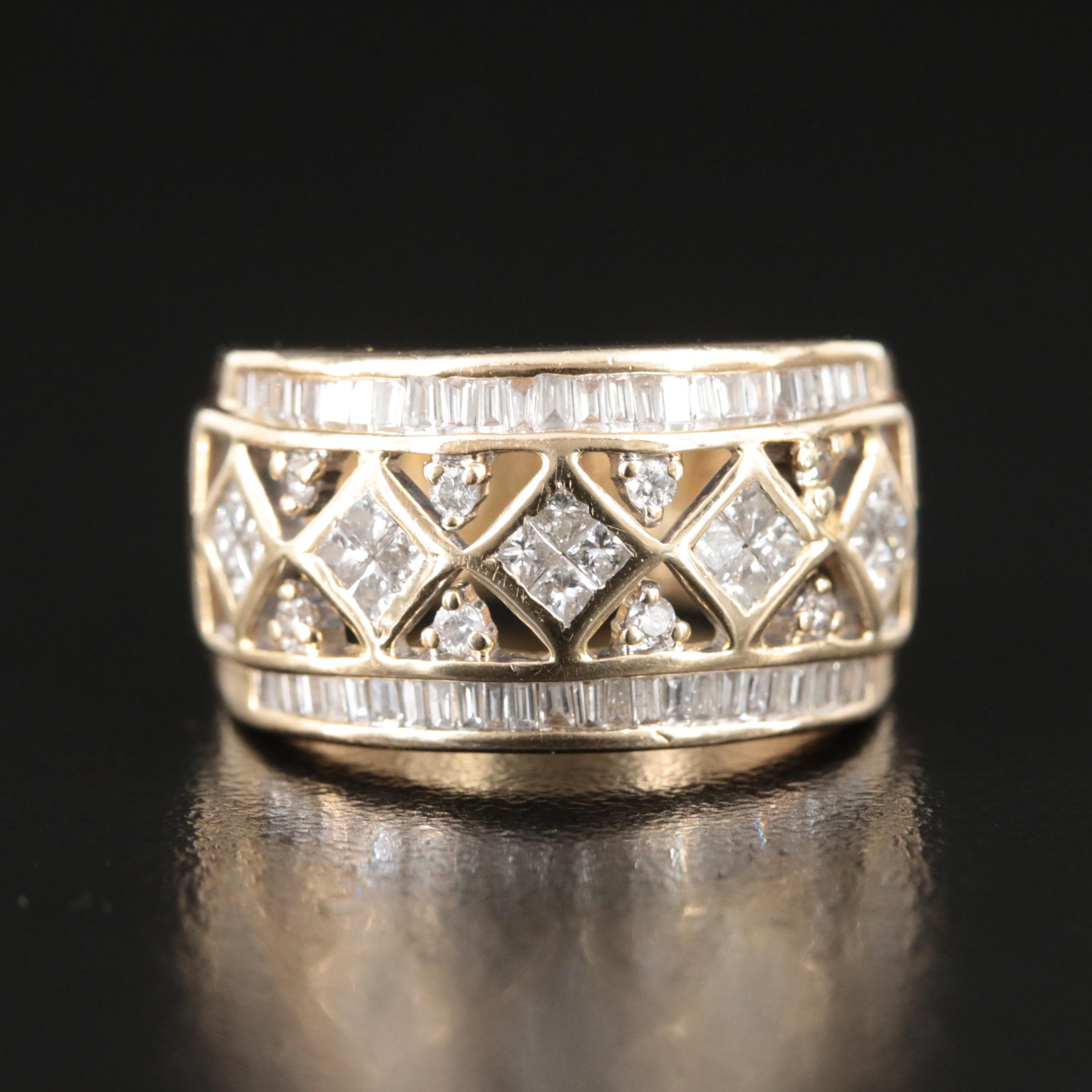 14K Gold 1.00 CTW Diamond Ring