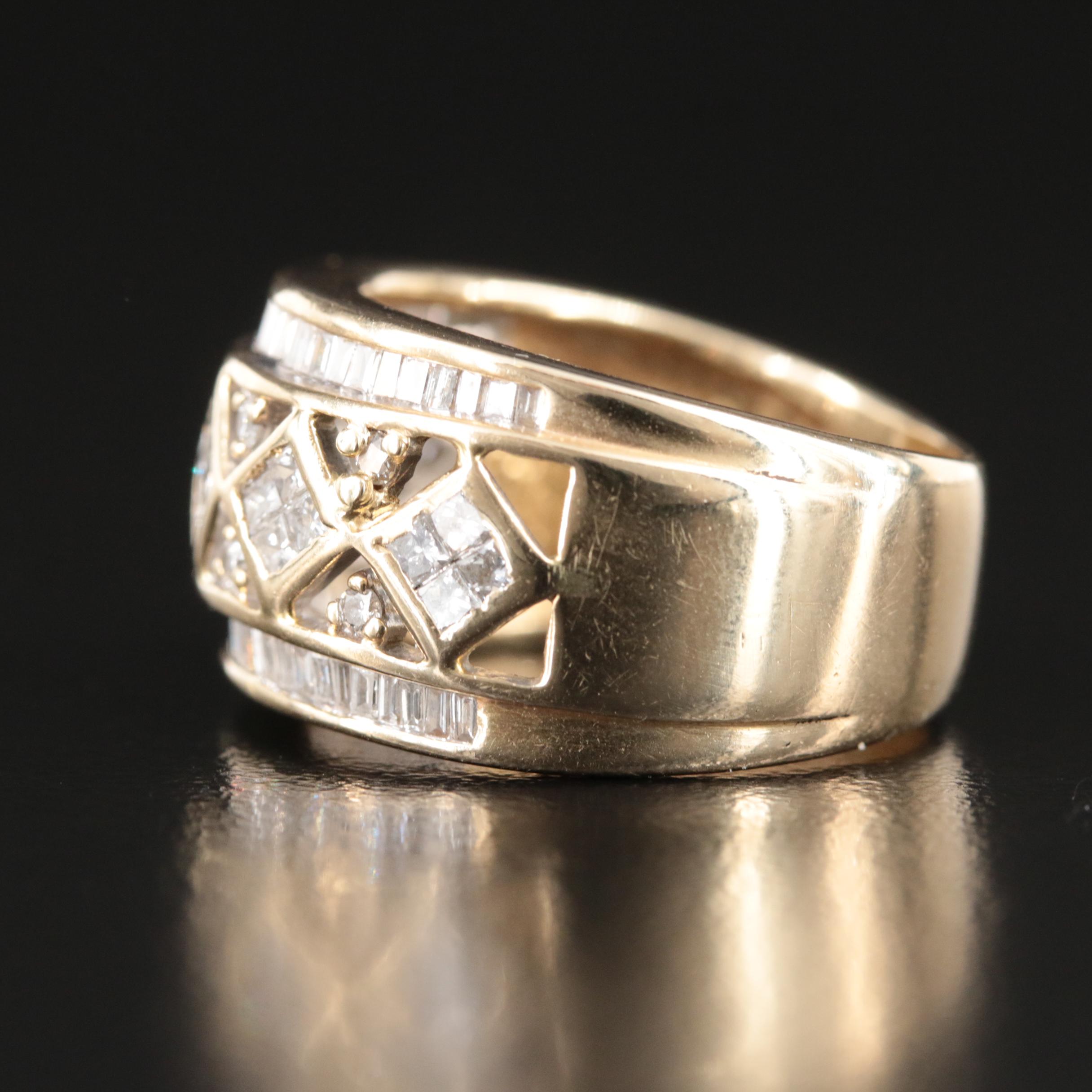 14K Gold 1.00 CTW Diamond Ring