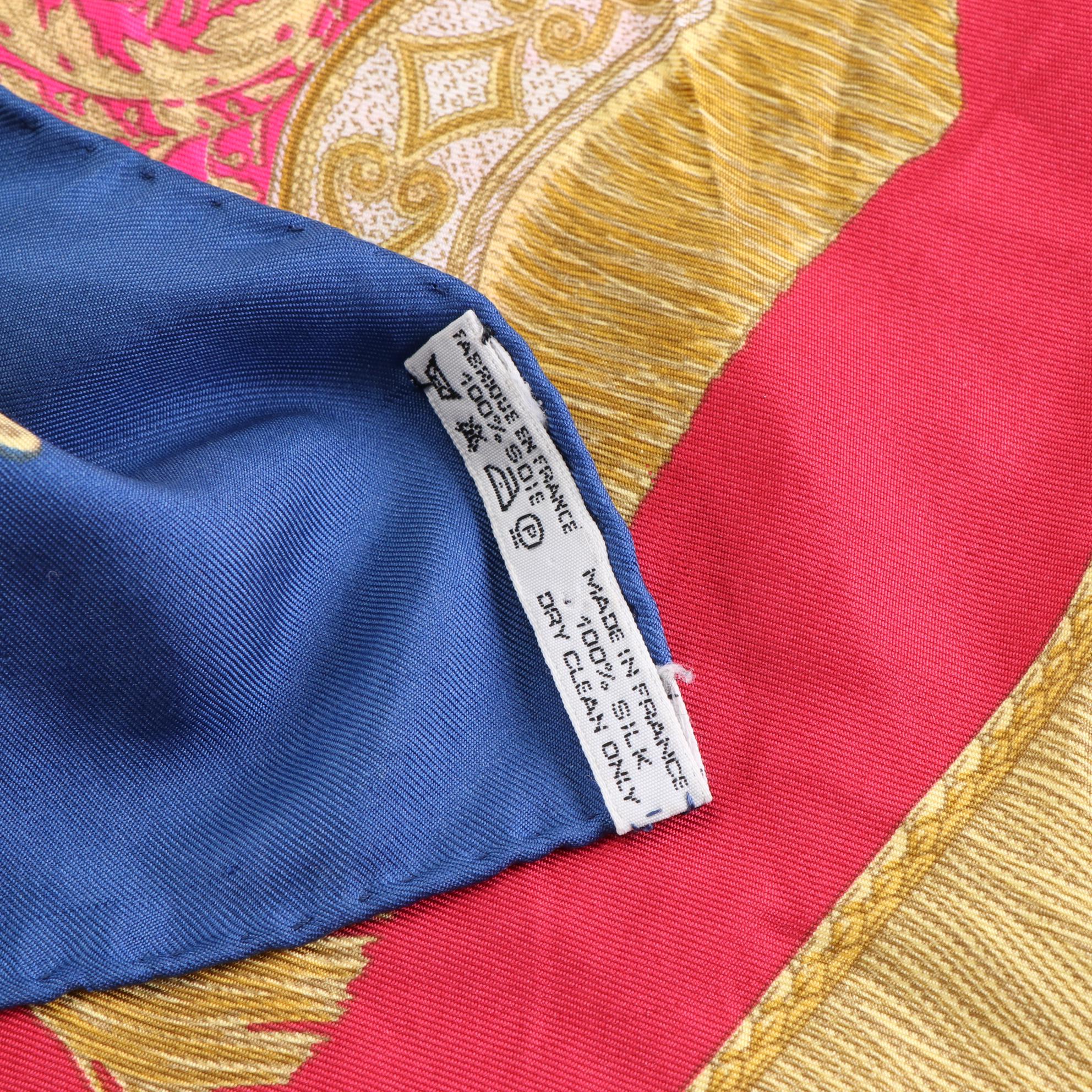 Hermès "Poste et Cavalerie" Silk Twill Scarf 90
