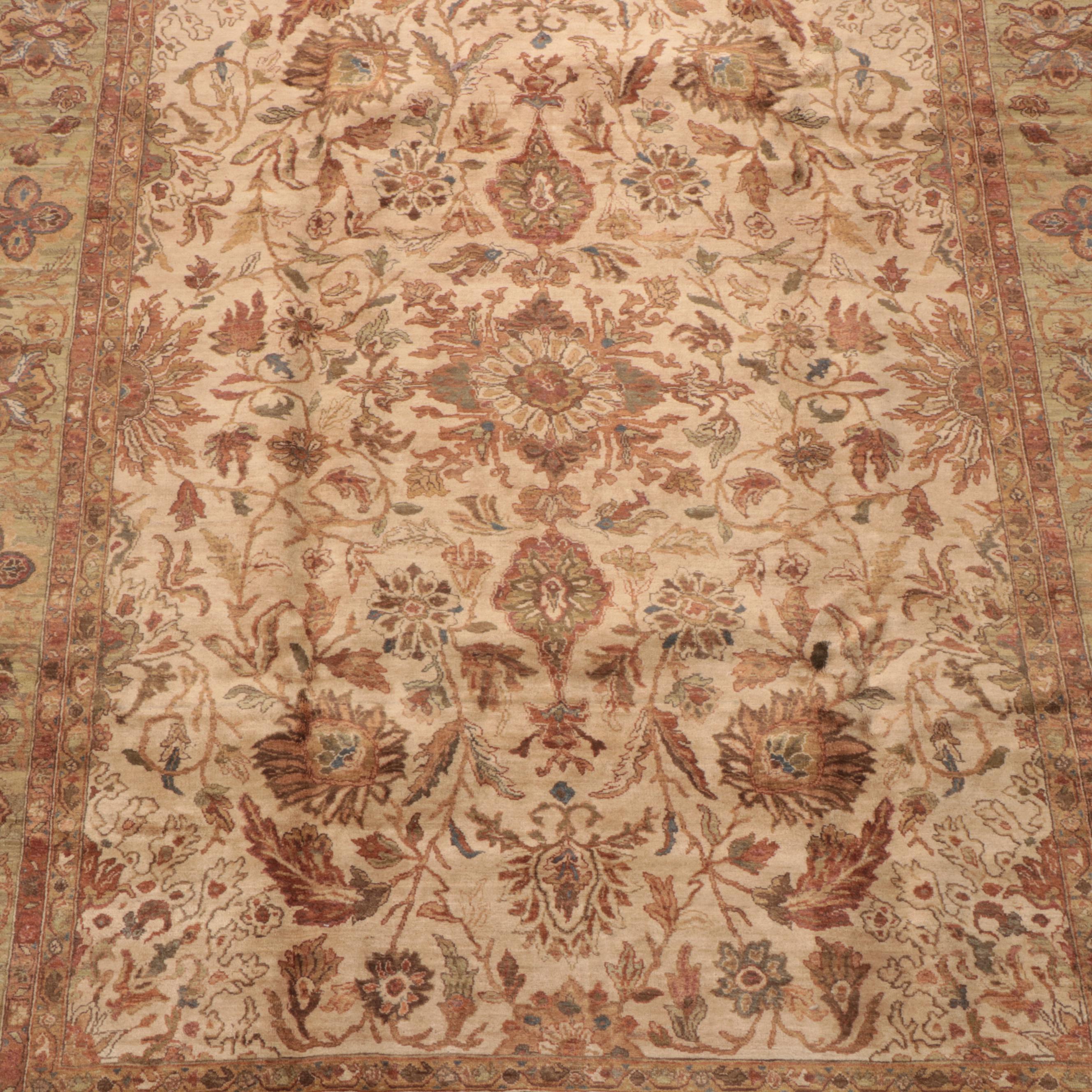8'9 x 12'6 Hand-Knotted Turkish Oushak Area Rug