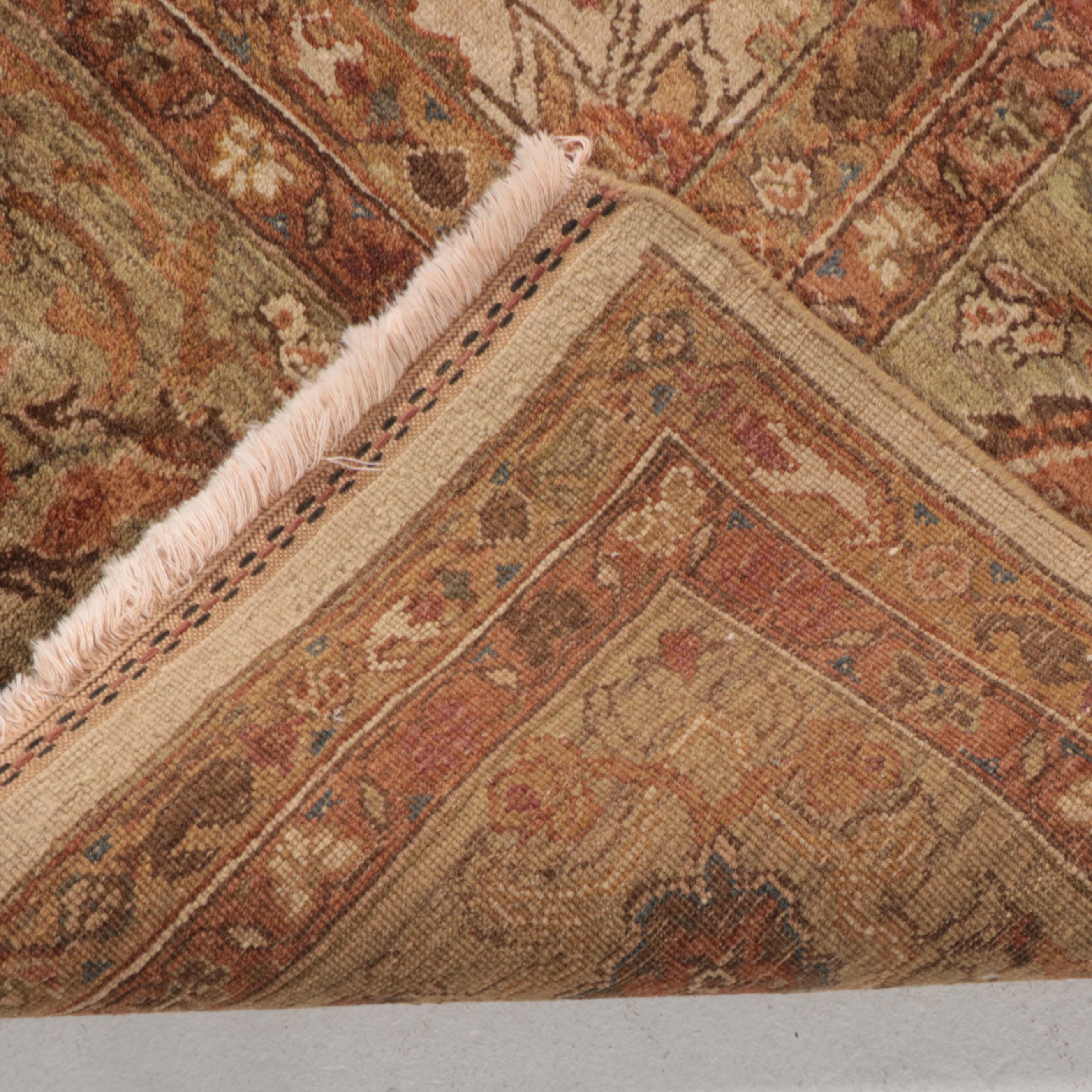 8'9 x 12'6 Hand-Knotted Turkish Oushak Area Rug