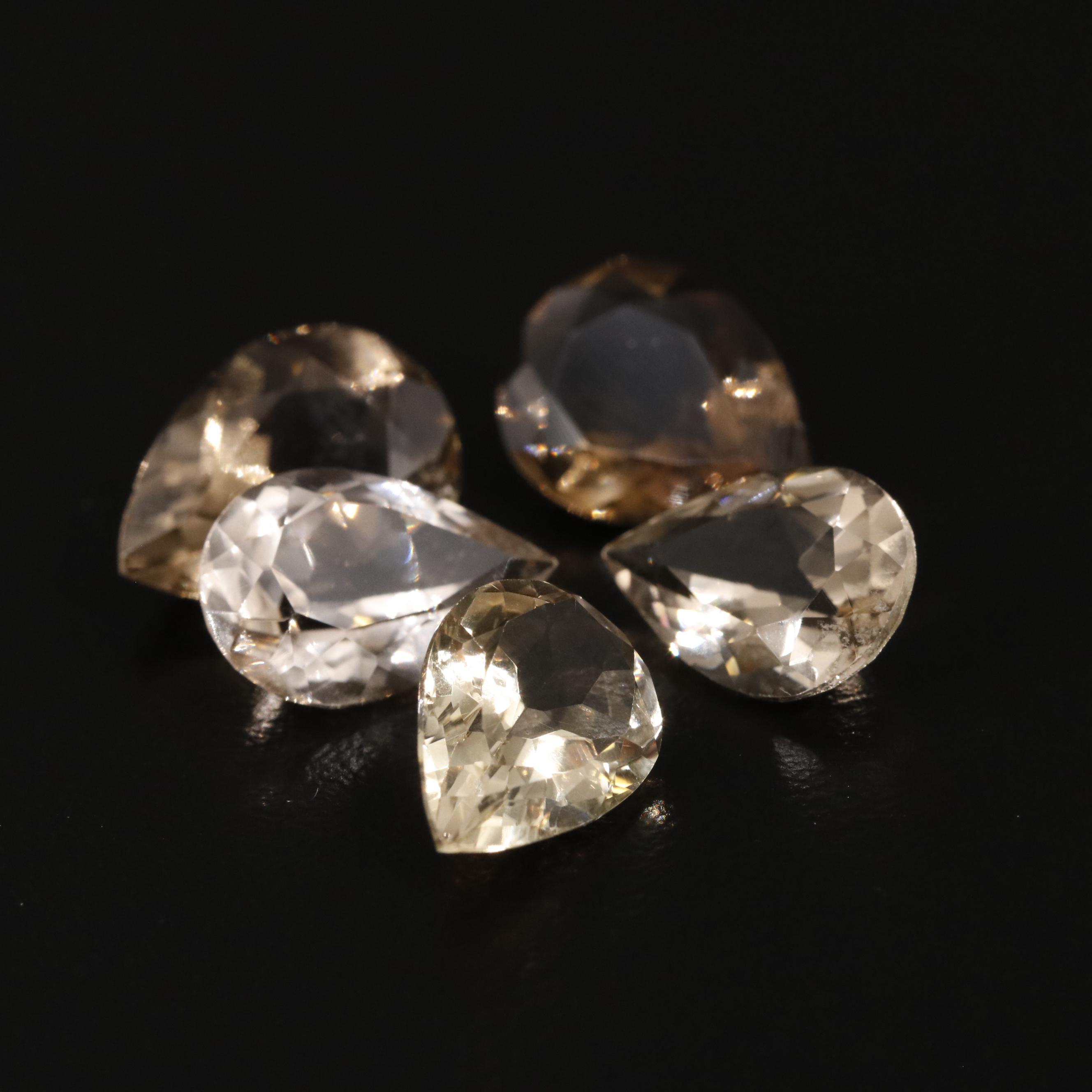 Loose 13.95 CTW Smoky Quartz Lot