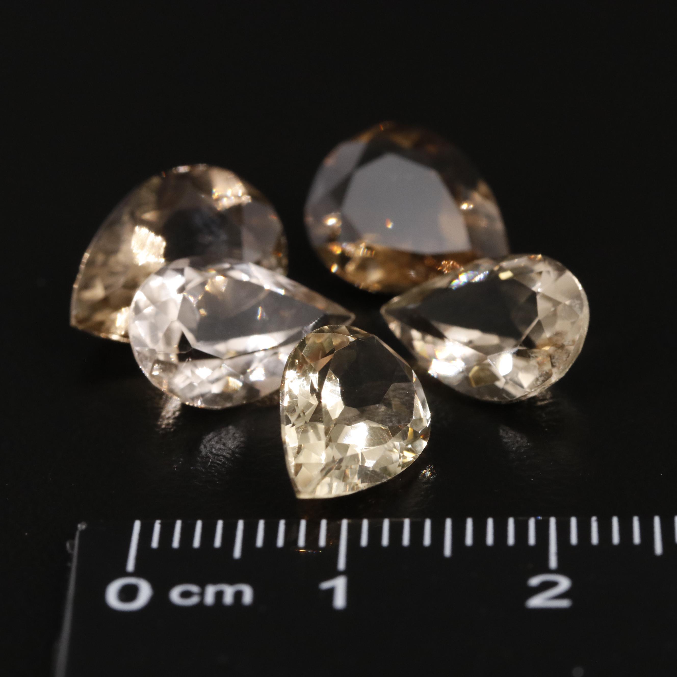 Loose 13.95 CTW Smoky Quartz Lot