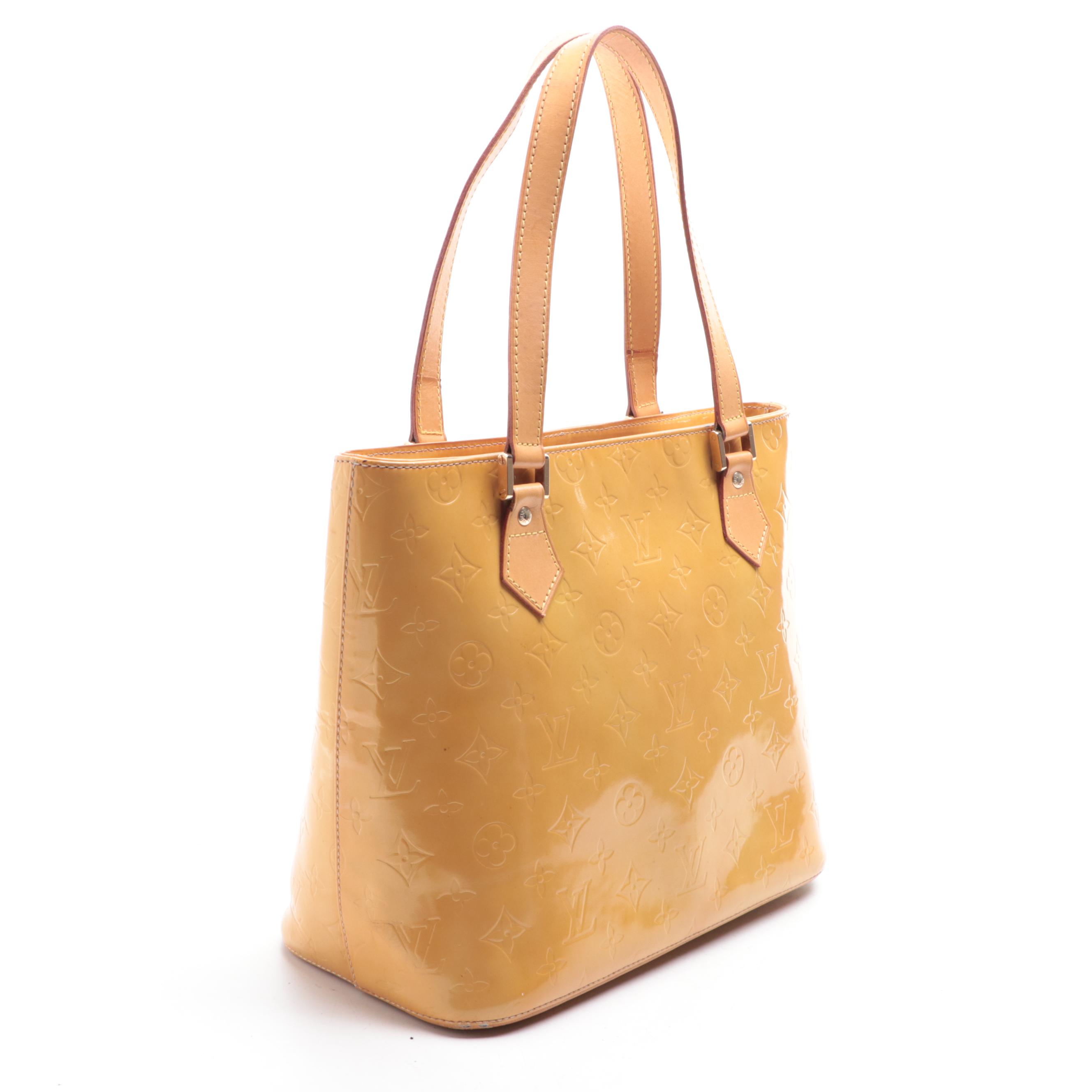 Louis Vuitton Houston Bag in Monogram Vernis and Vachetta Leather