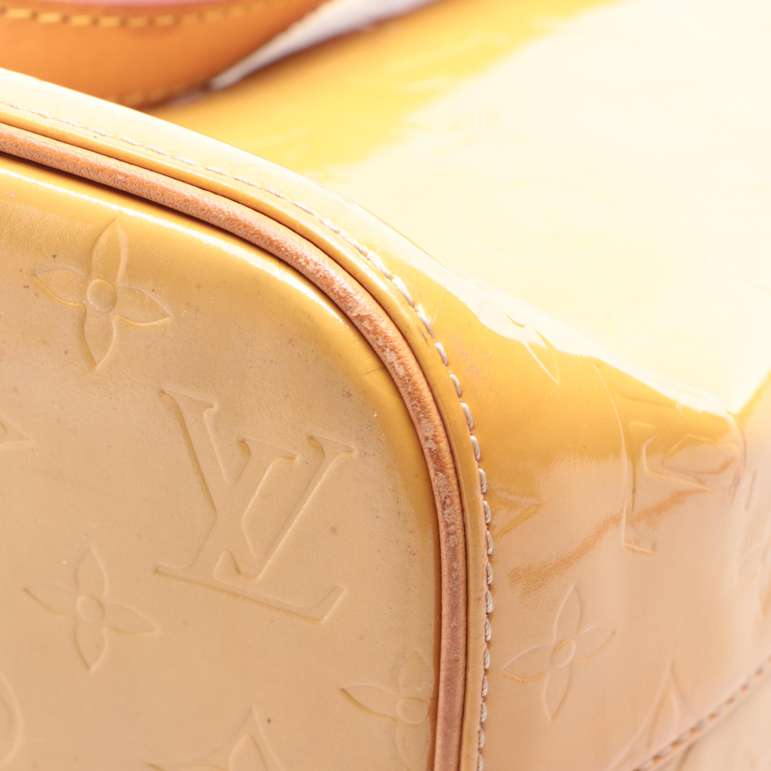 Louis Vuitton Houston Bag in Monogram Vernis and Vachetta Leather