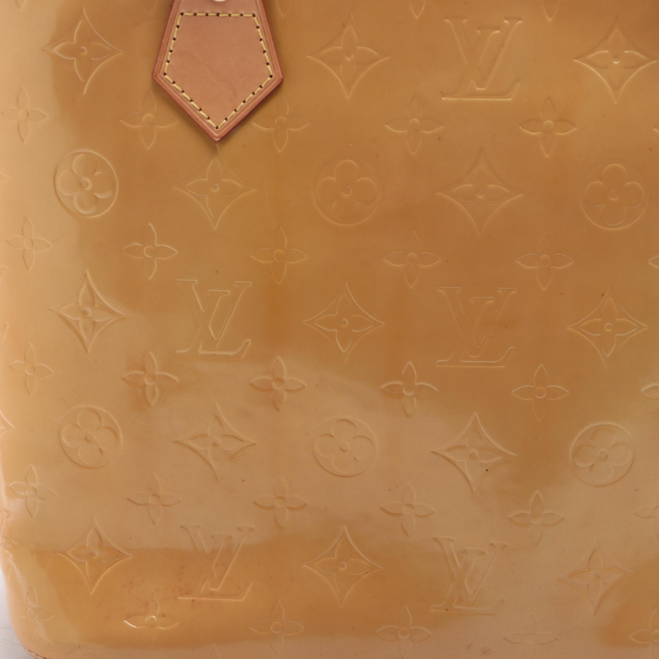 Louis Vuitton Houston Bag in Monogram Vernis and Vachetta Leather