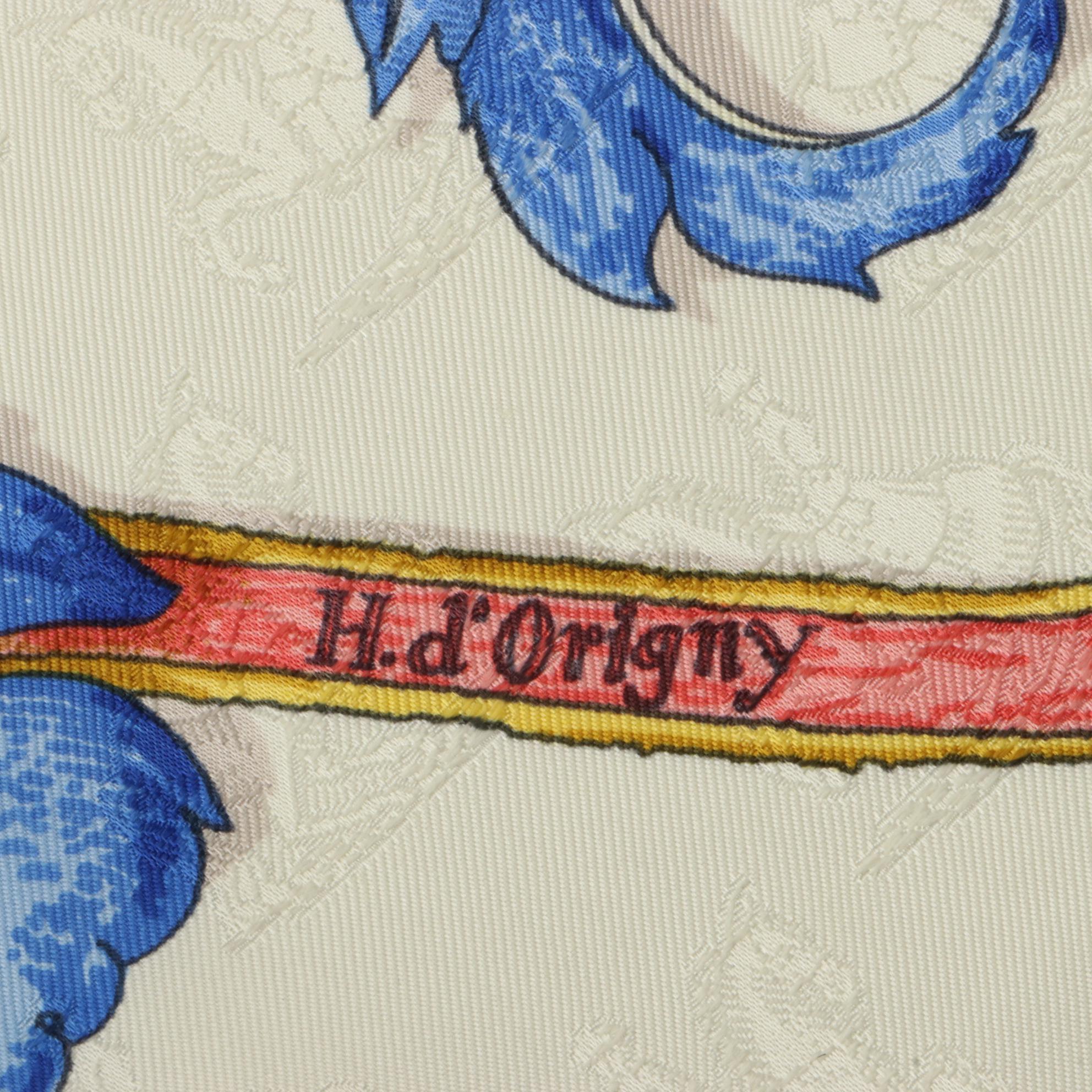 Hermès "L'Instruction du Roy" Scarf 90 in Silk Jacquard with Box