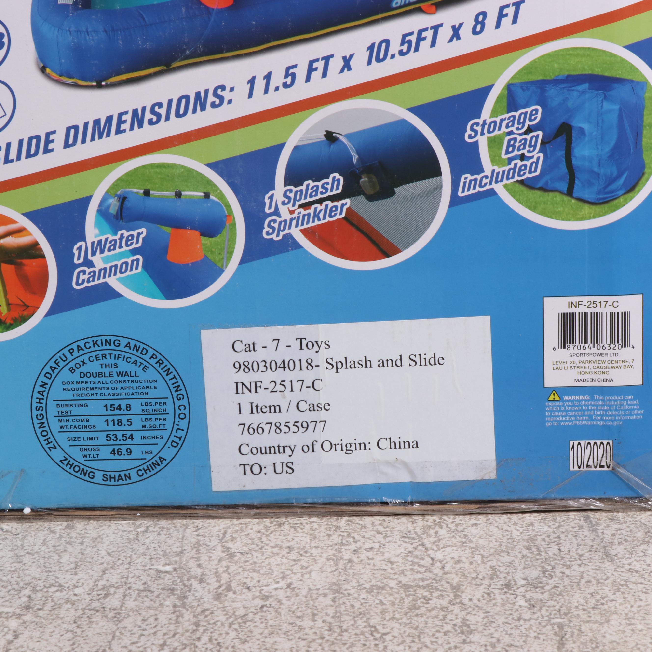 My First Splash and Slide Inflatable Slide