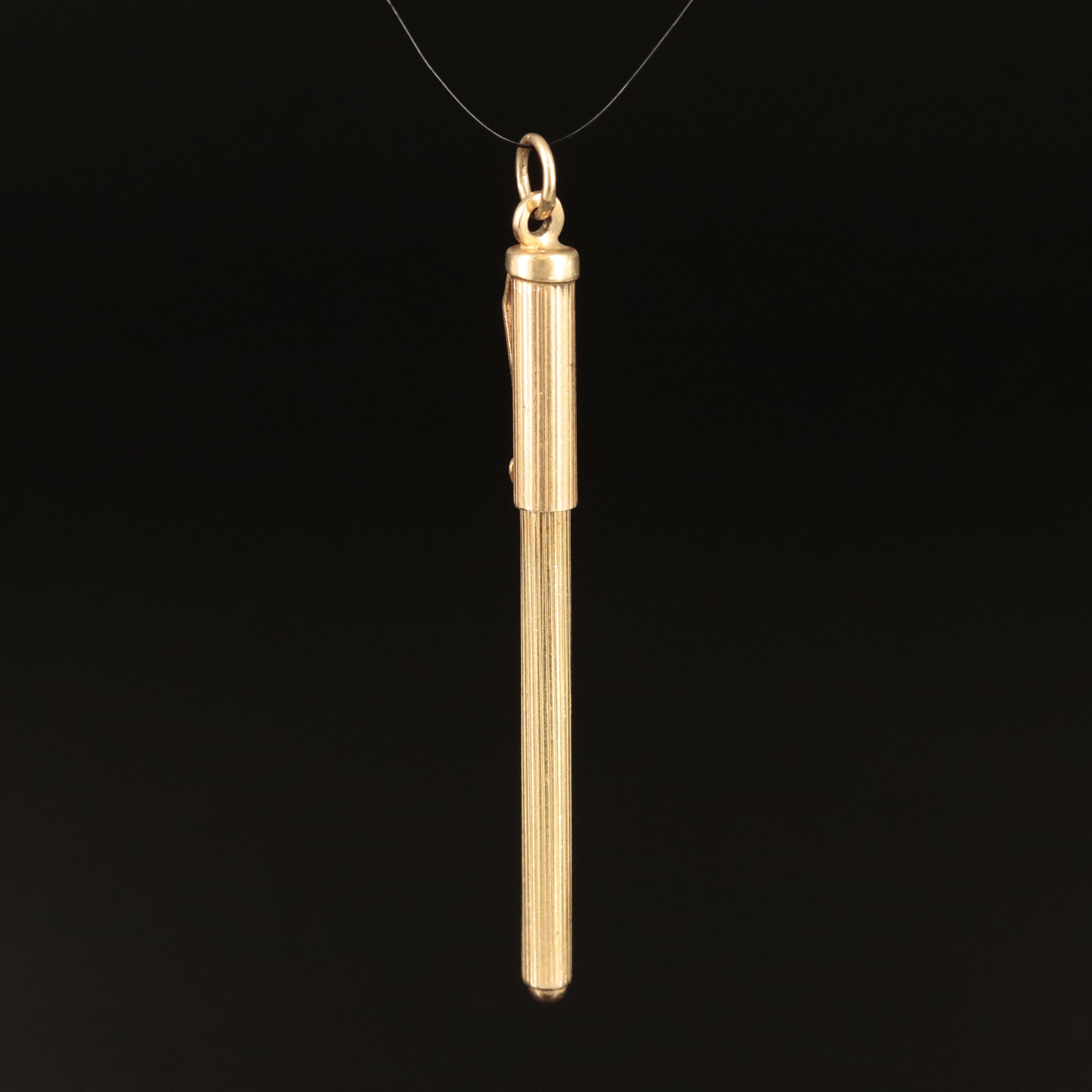 Vintage 14K Pen Pendant