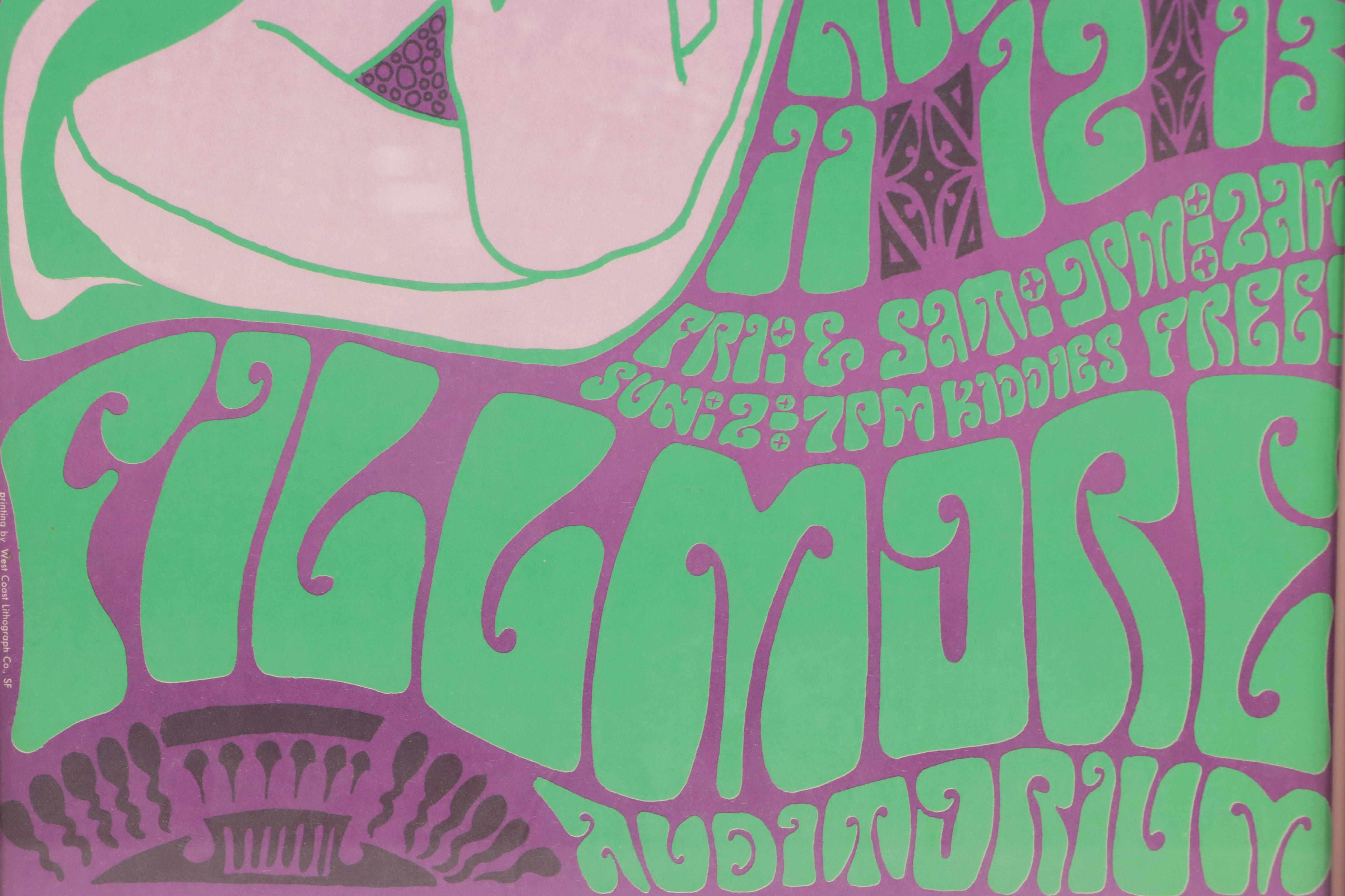 Bola Fete Color Lithograph Concert Poster After Wes Wilson, 1967