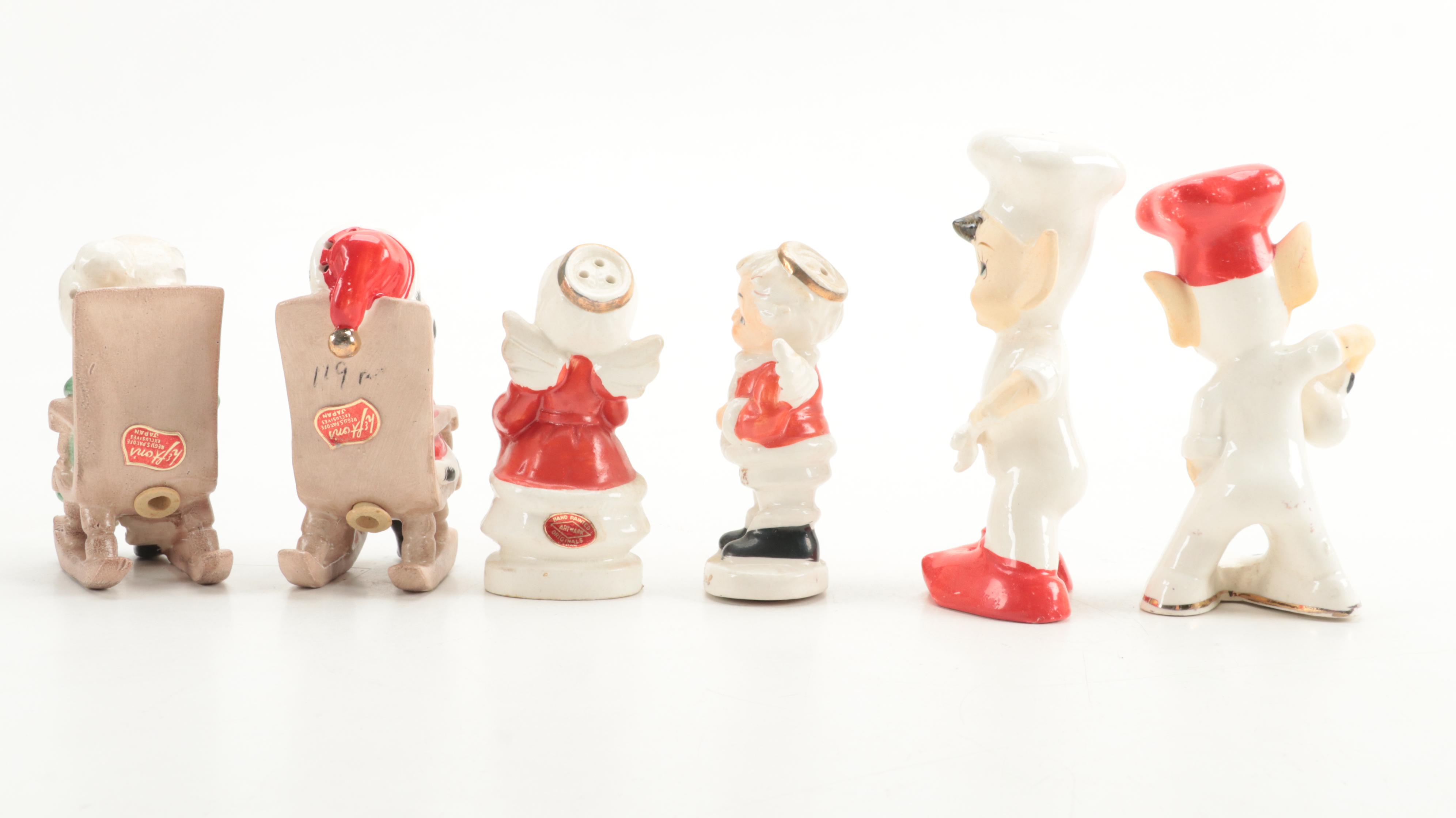 Lefton's, Ucago, Artmark Originals with Other Ceramic and Wooden Shakers