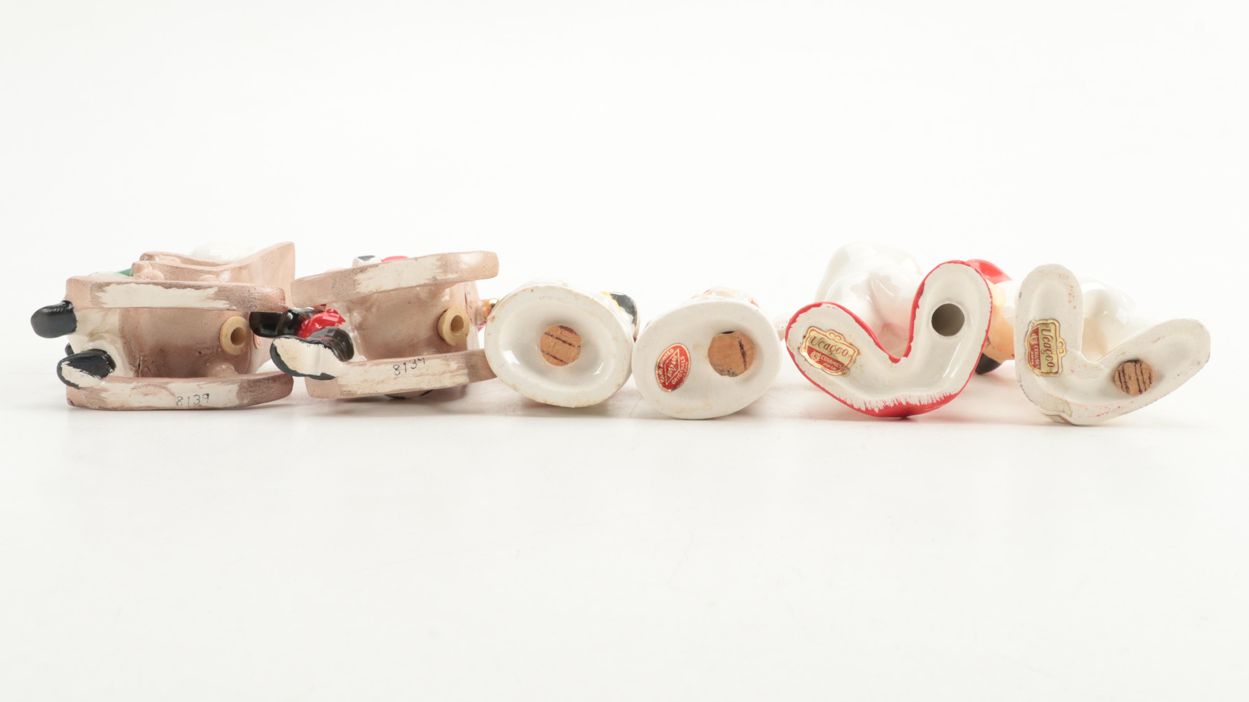 Lefton's, Ucago, Artmark Originals with Other Ceramic and Wooden Shakers