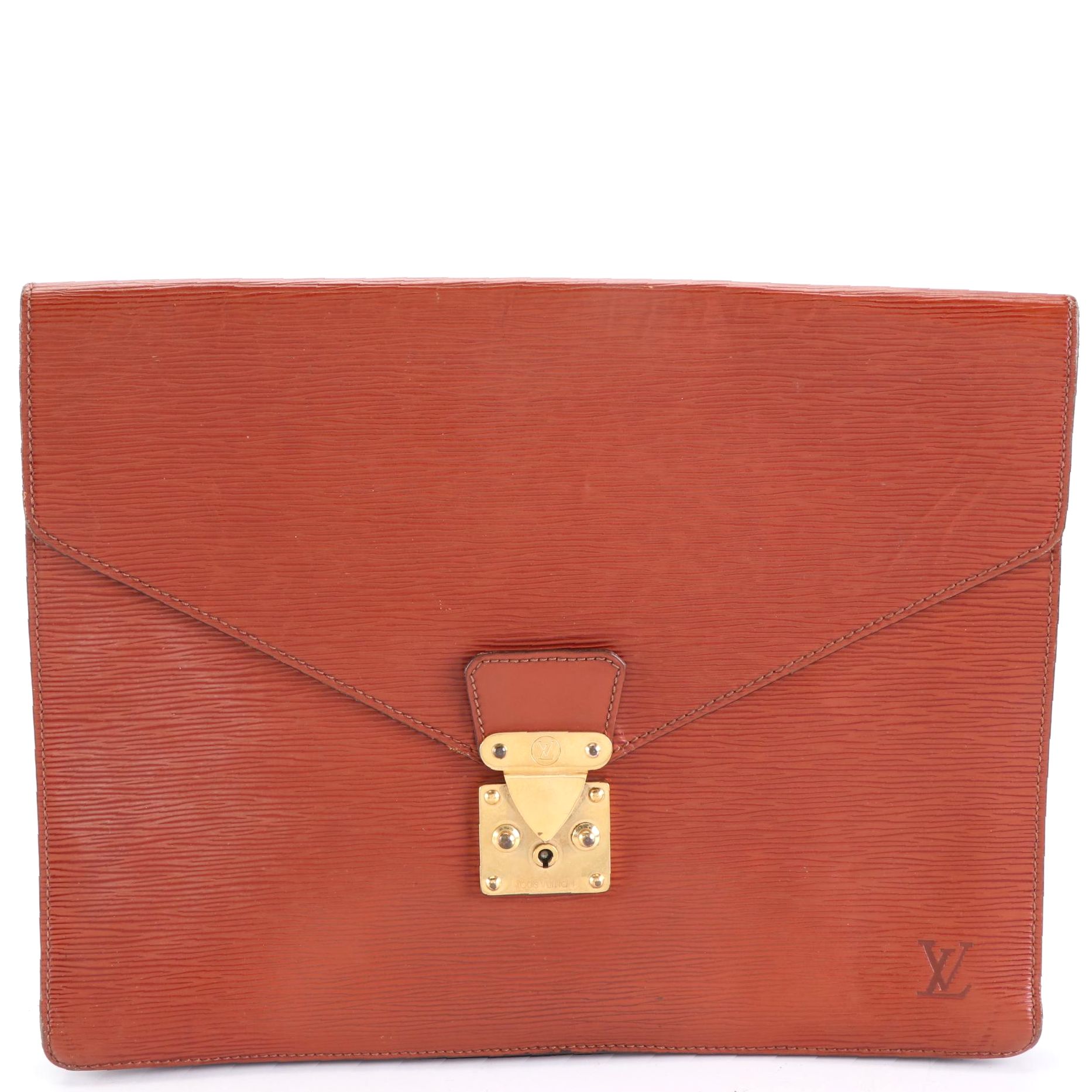 Louis Vuitton Porte-Documents Senateur in Cipango Gold Epi Leather