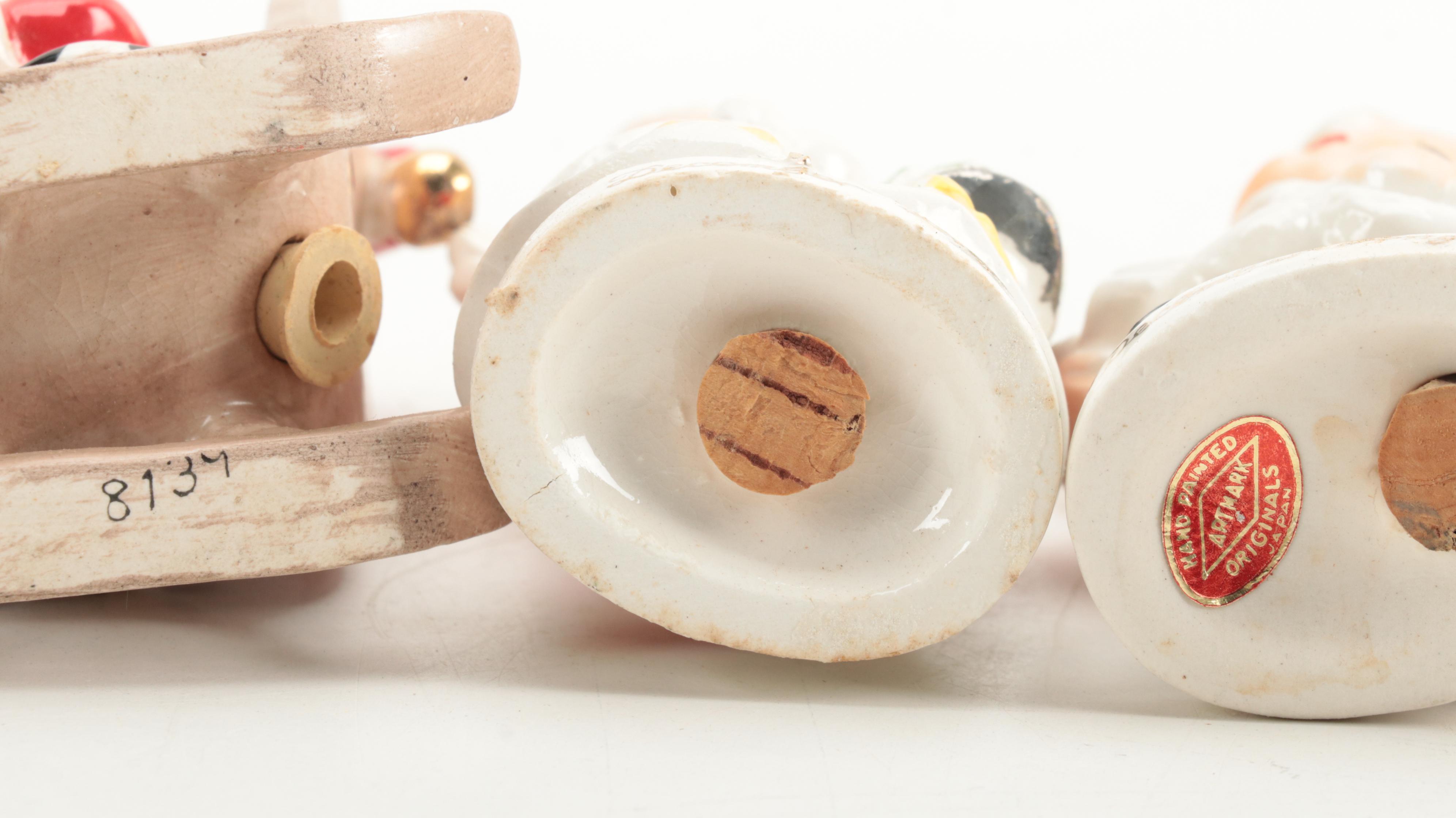 Lefton's, Ucago, Artmark Originals with Other Ceramic and Wooden Shakers