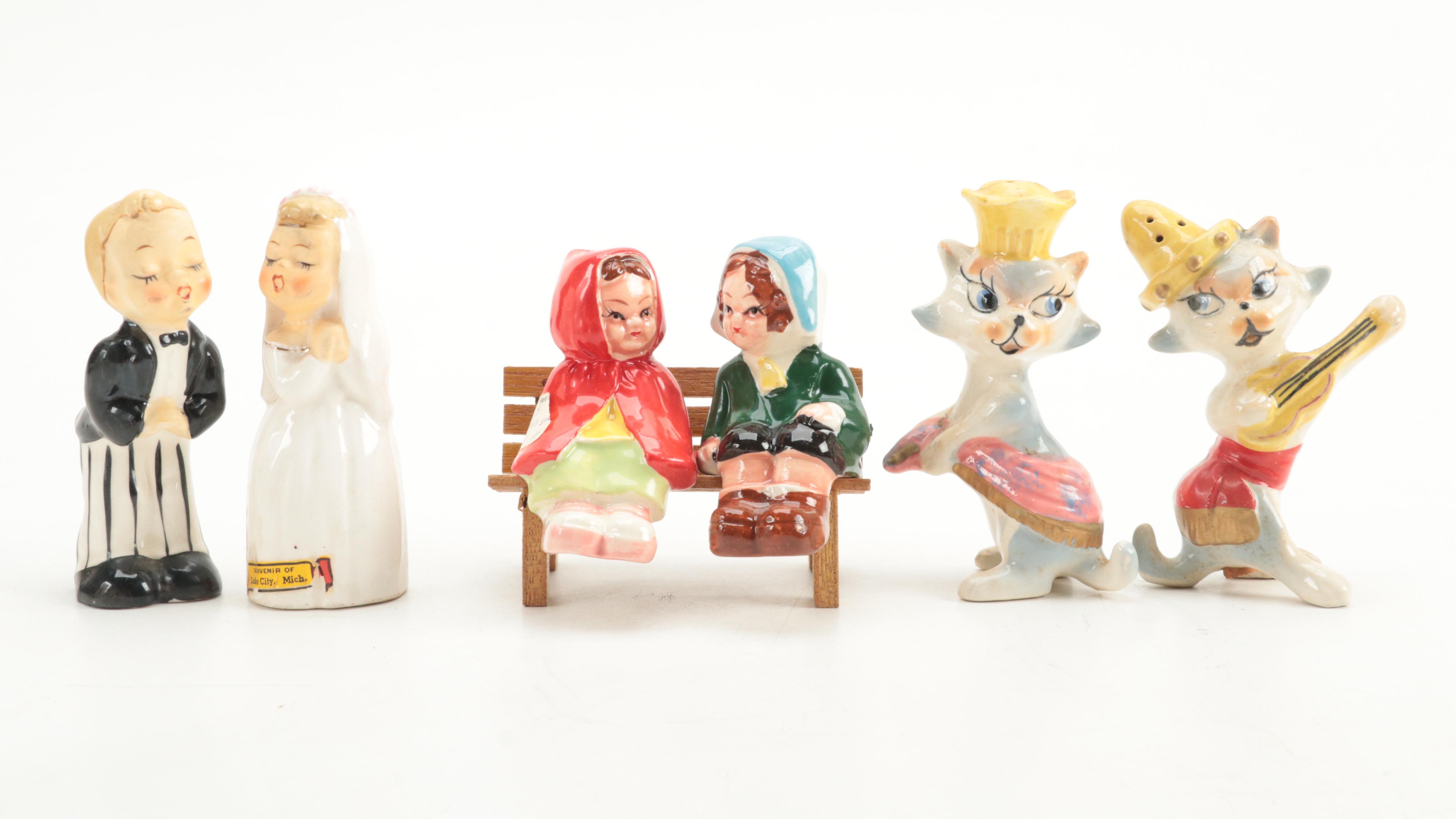 Lefton's, Ucago, Artmark Originals with Other Ceramic and Wooden Shakers