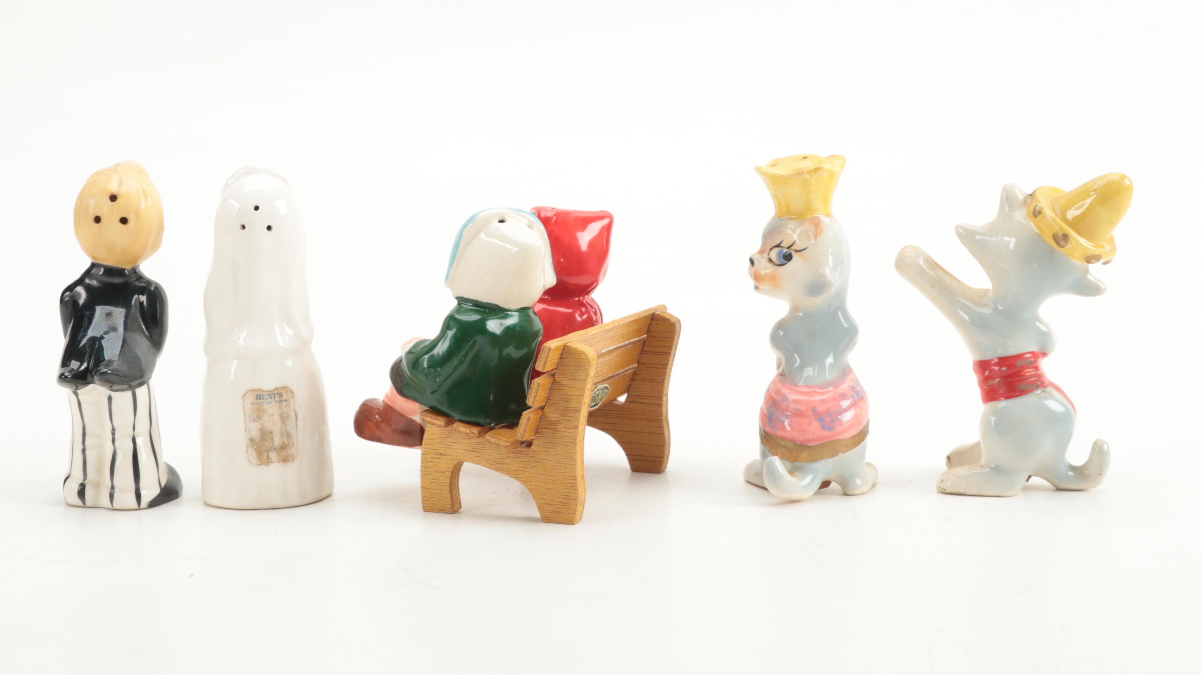 Lefton's, Ucago, Artmark Originals with Other Ceramic and Wooden Shakers