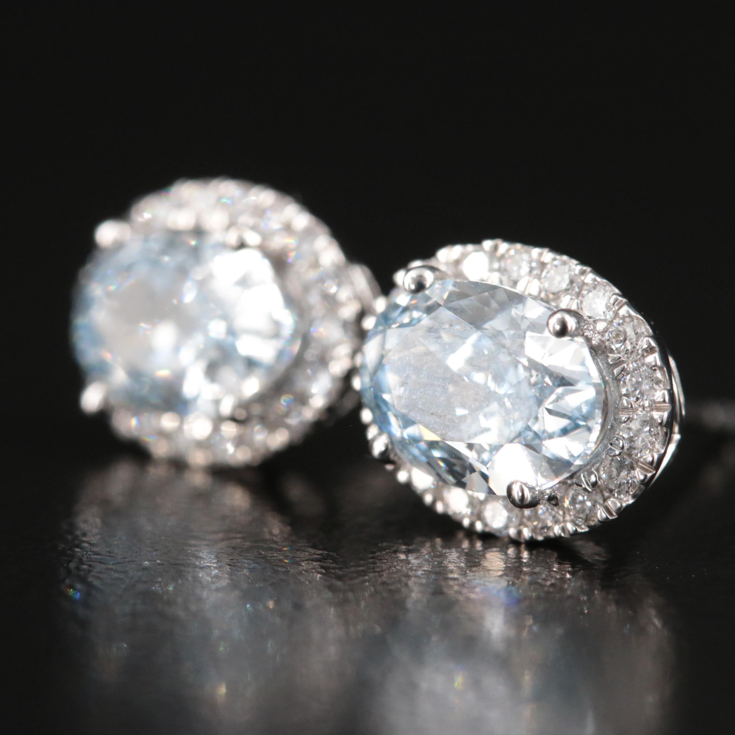 14K 2.98 CTW Lab Grown Diamond Earrings