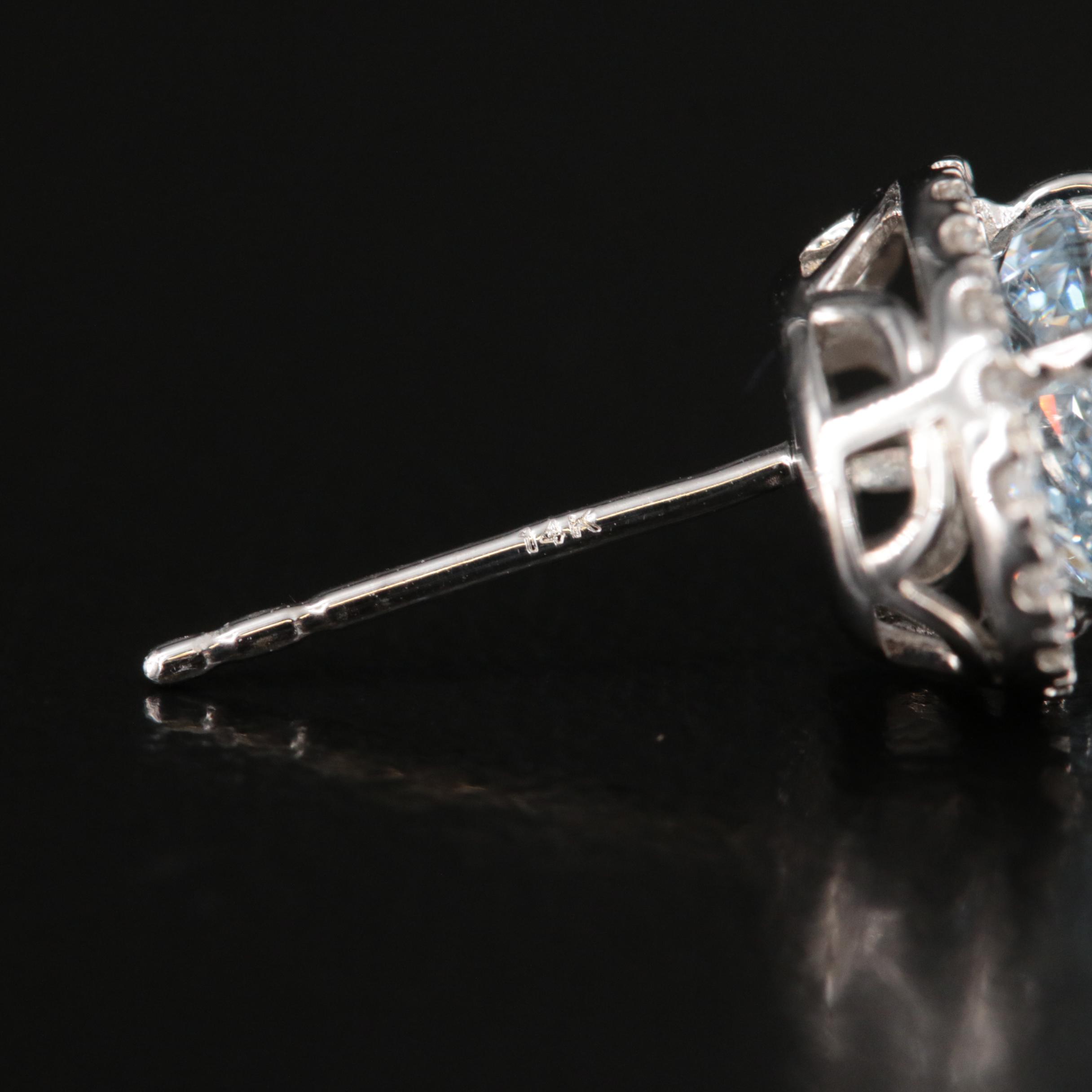 14K 2.98 CTW Lab Grown Diamond Earrings