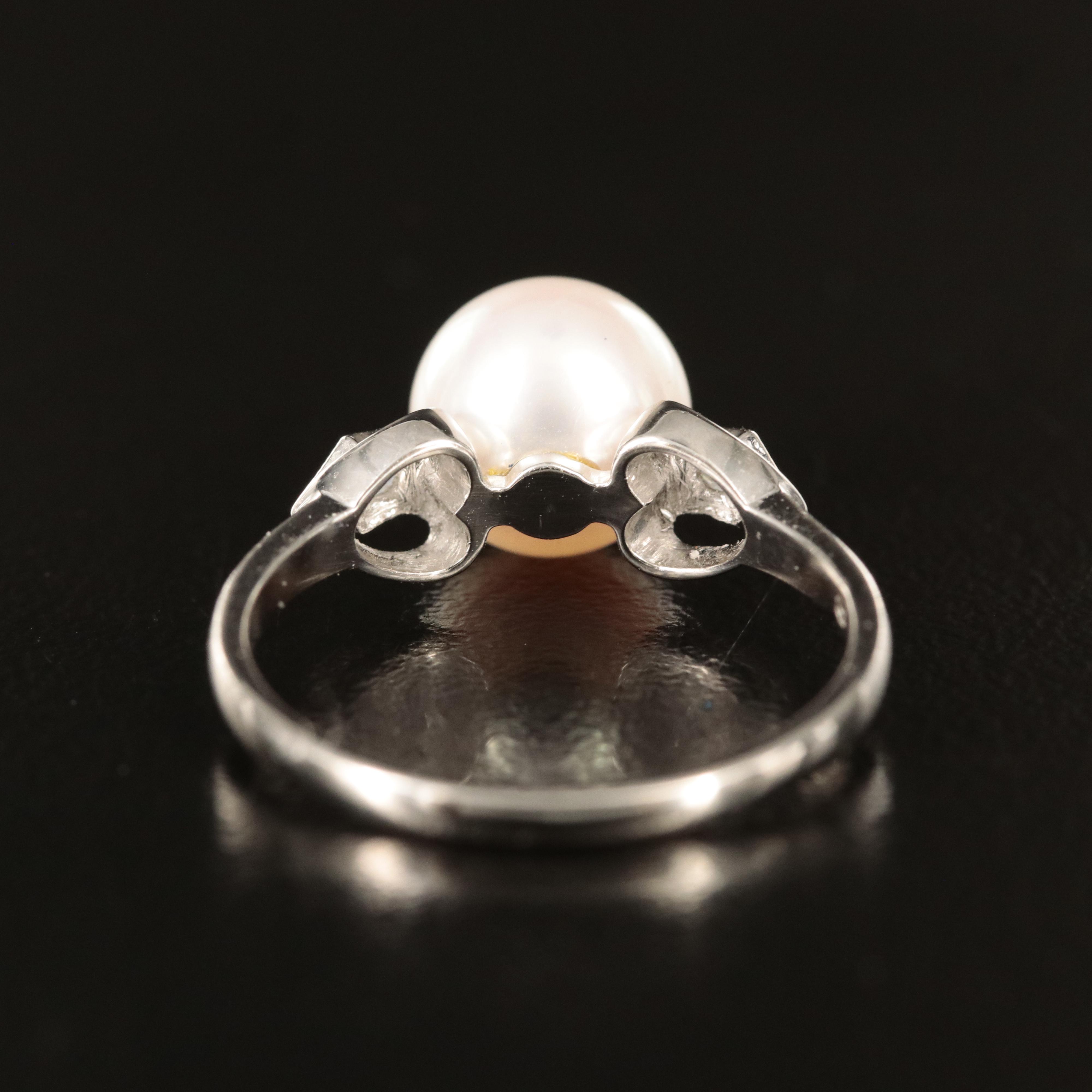 Mikimoto Platinum Pearl Ring