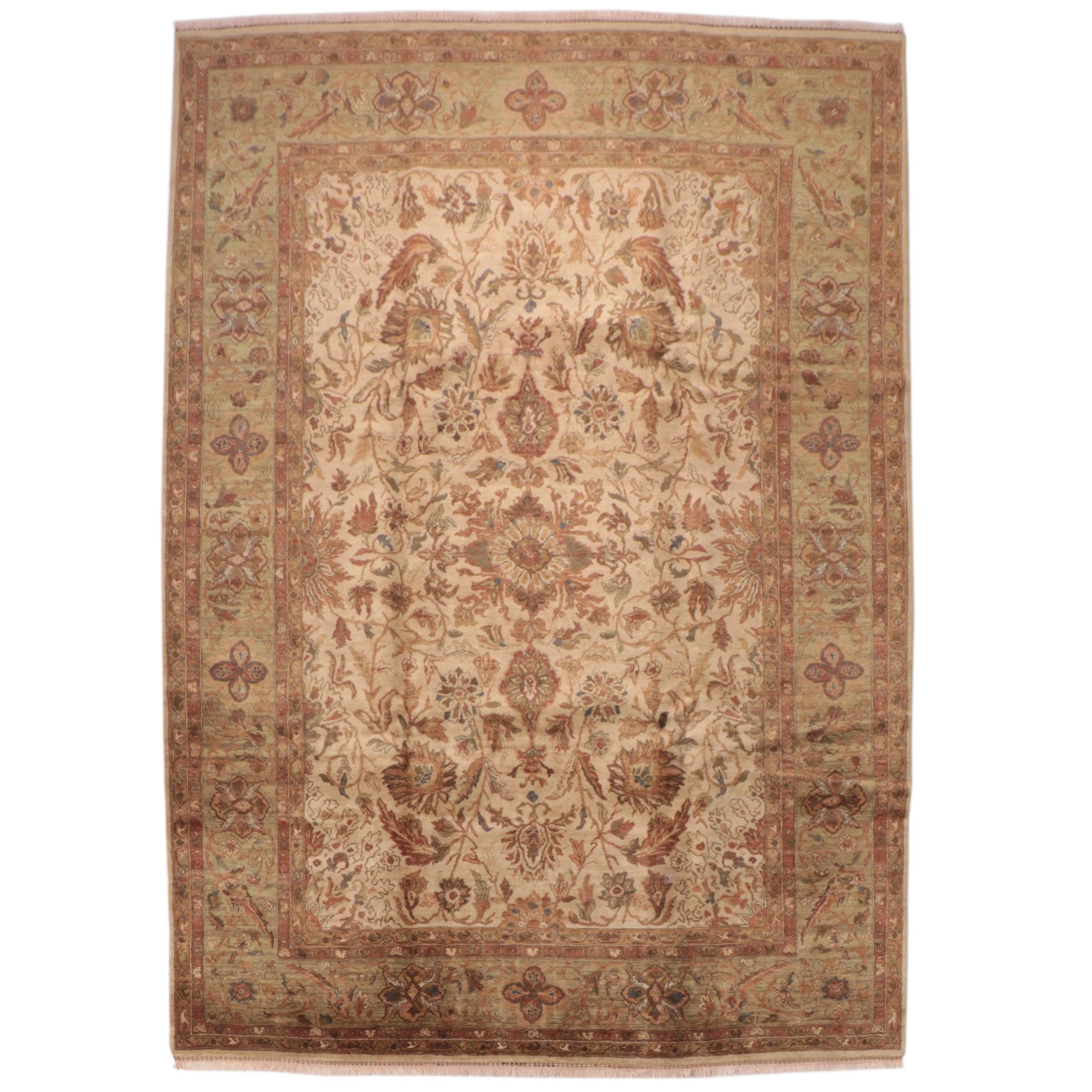 8'9 x 12'6 Hand-Knotted Turkish Oushak Area Rug