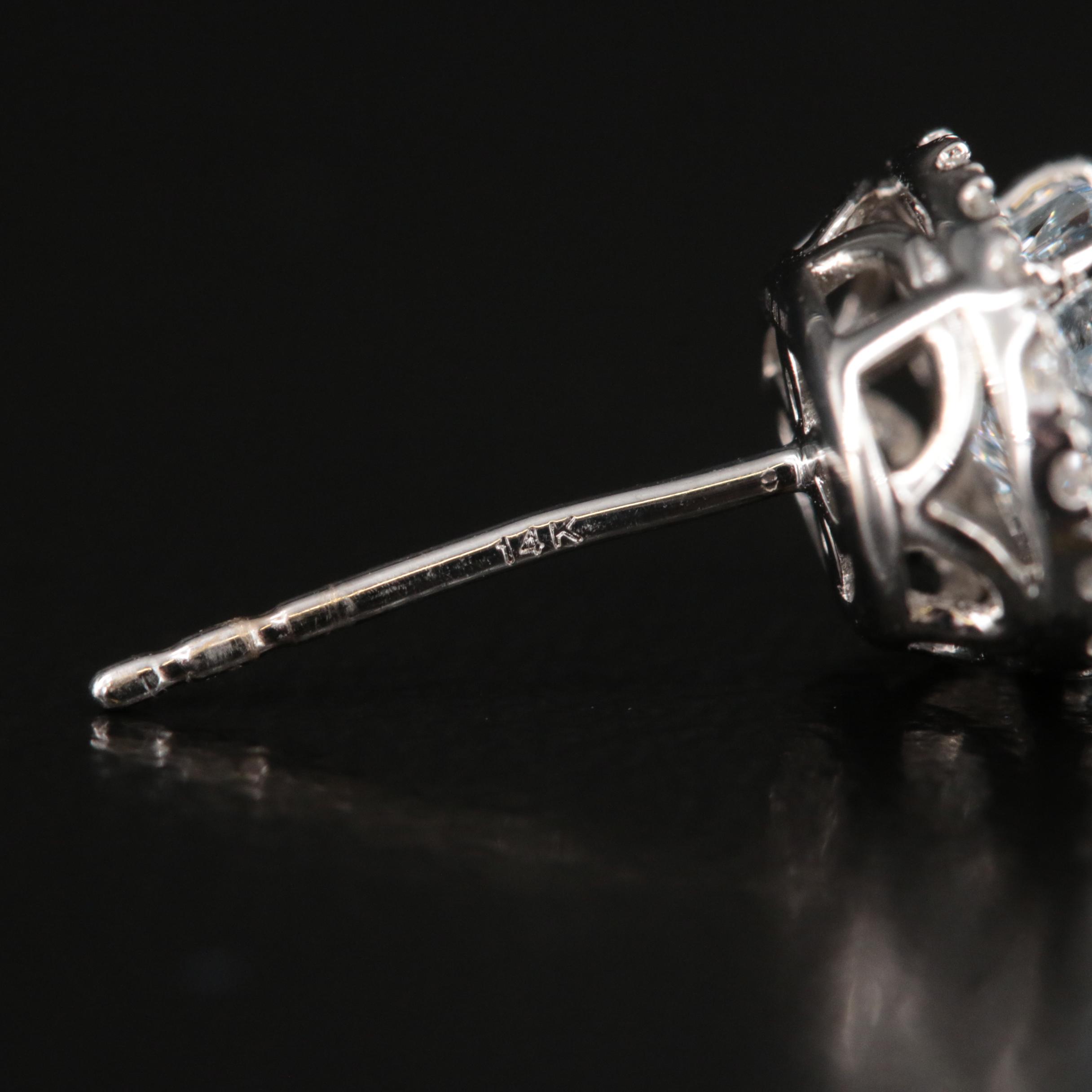 14K 2.98 CTW Lab Grown Diamond Earrings