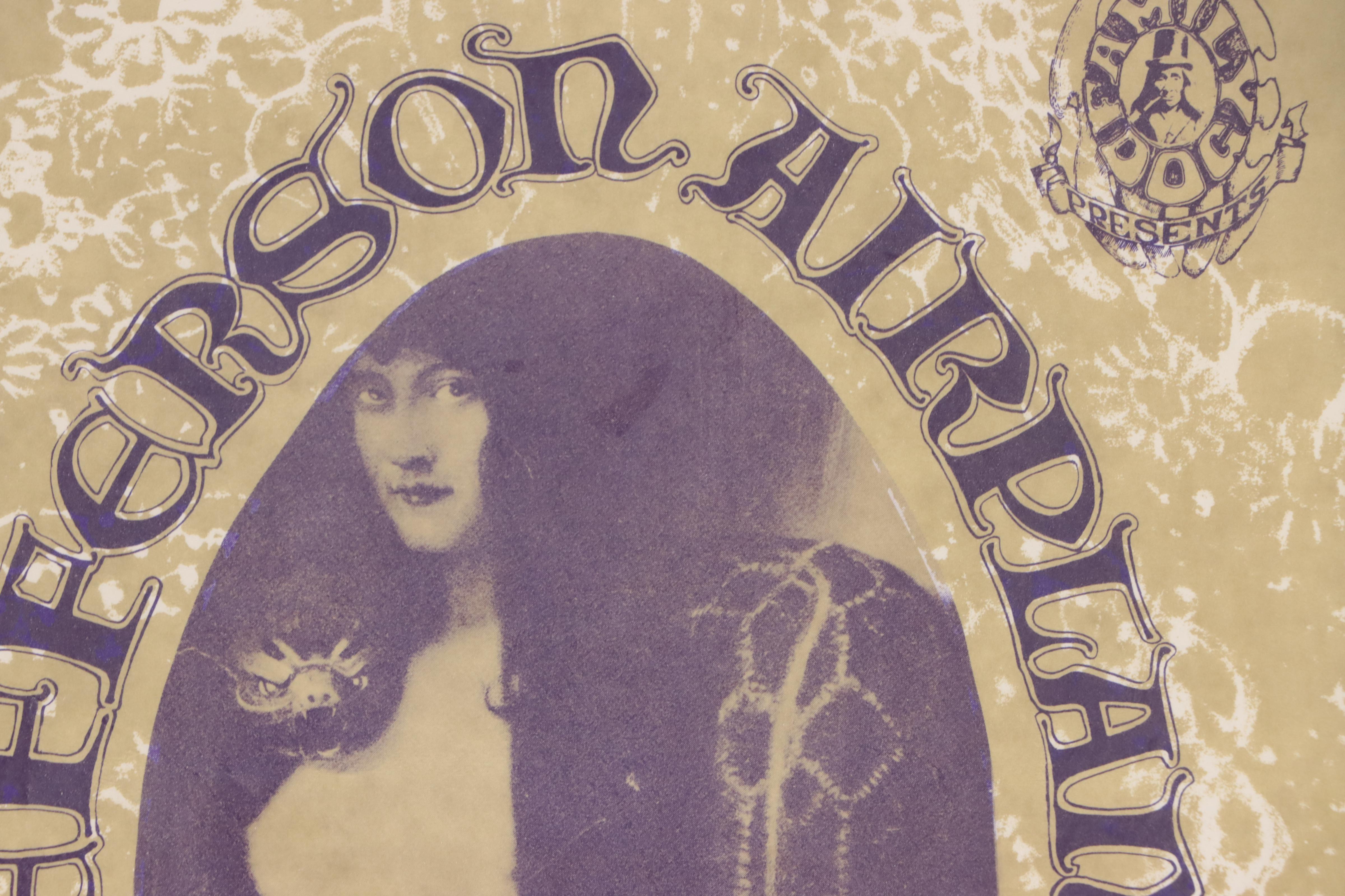 Jefferson Airplane Color Lithograph Concert Poster, 1966