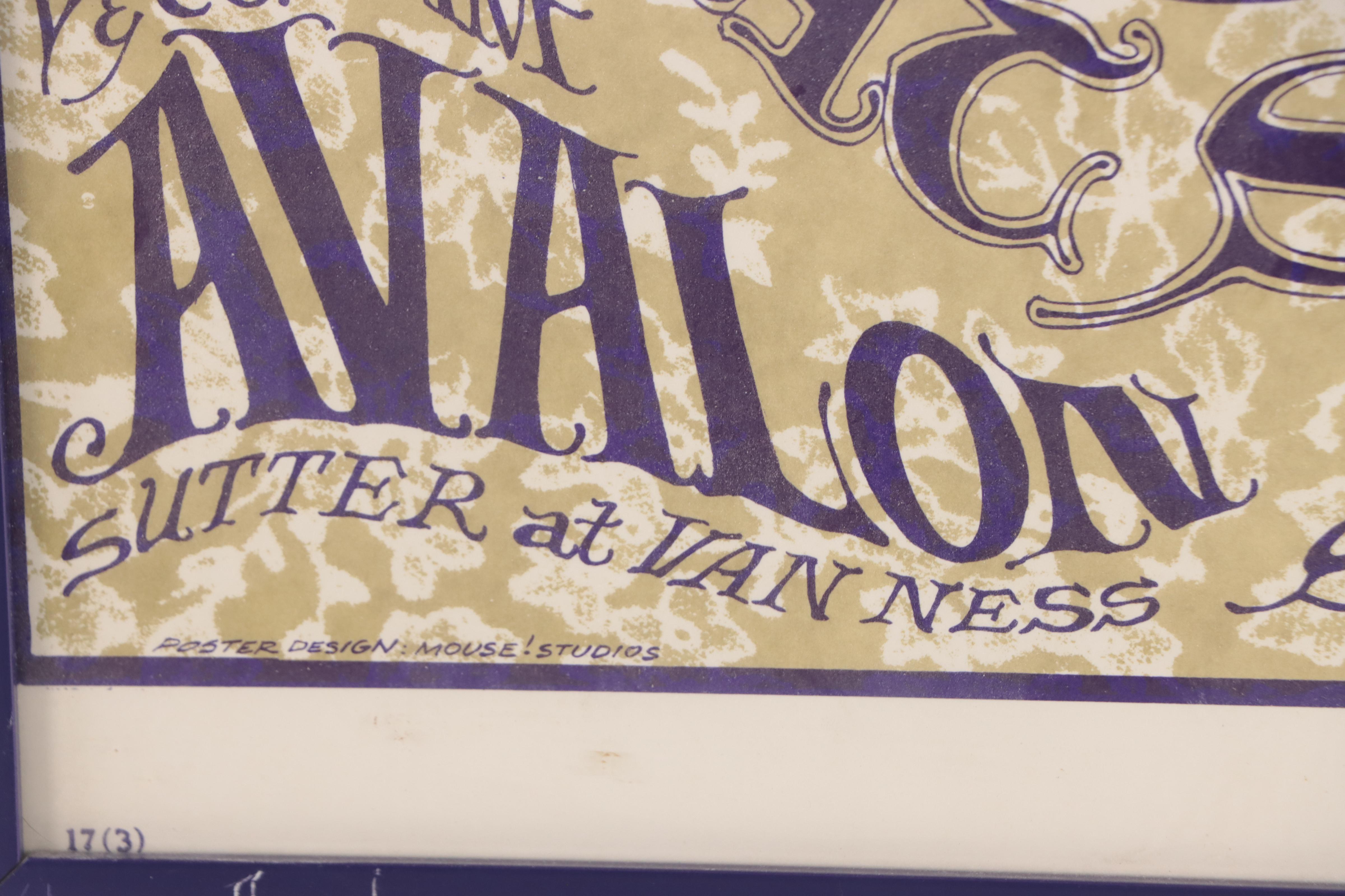 Jefferson Airplane Color Lithograph Concert Poster, 1966