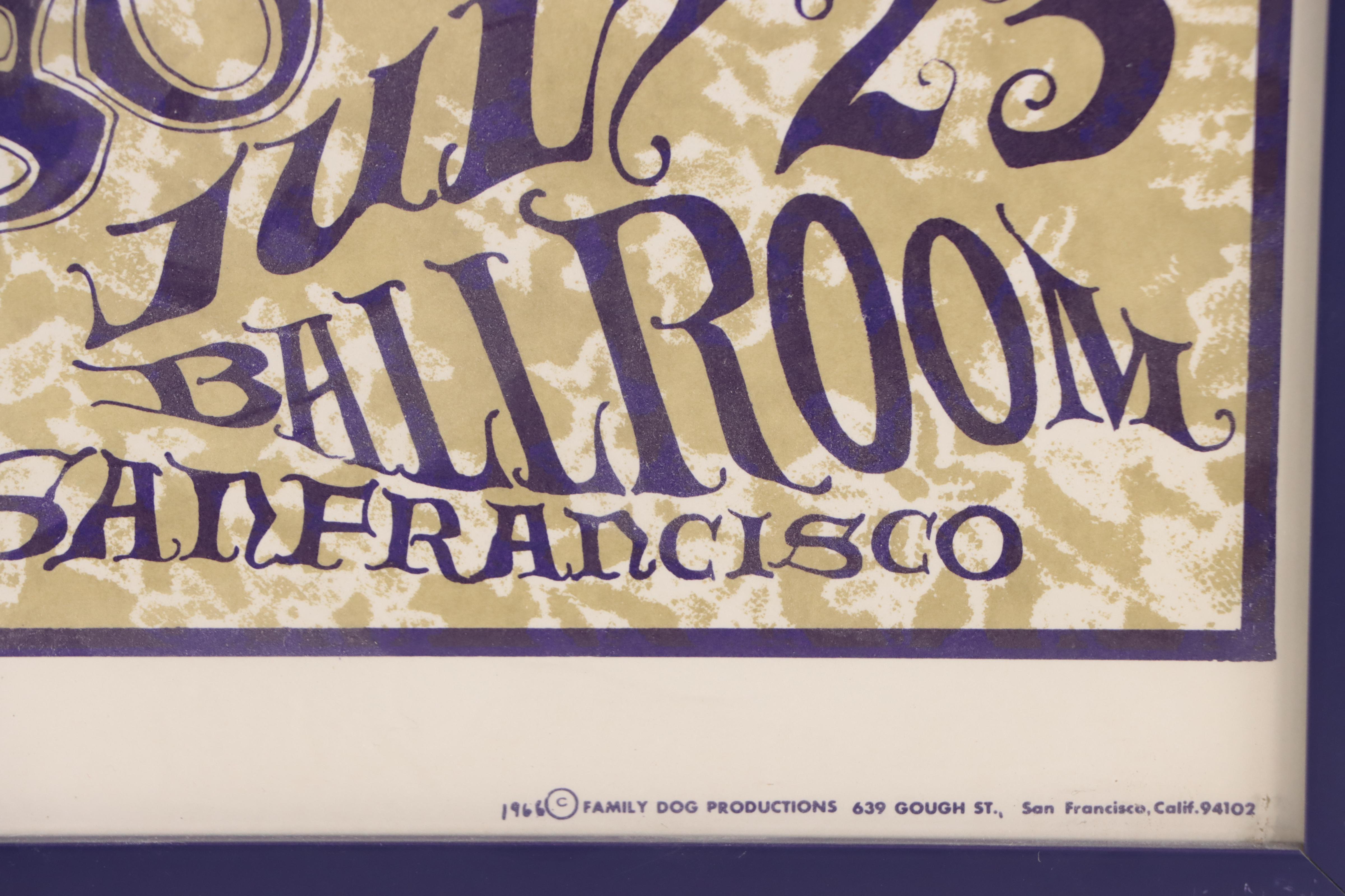 Jefferson Airplane Color Lithograph Concert Poster, 1966