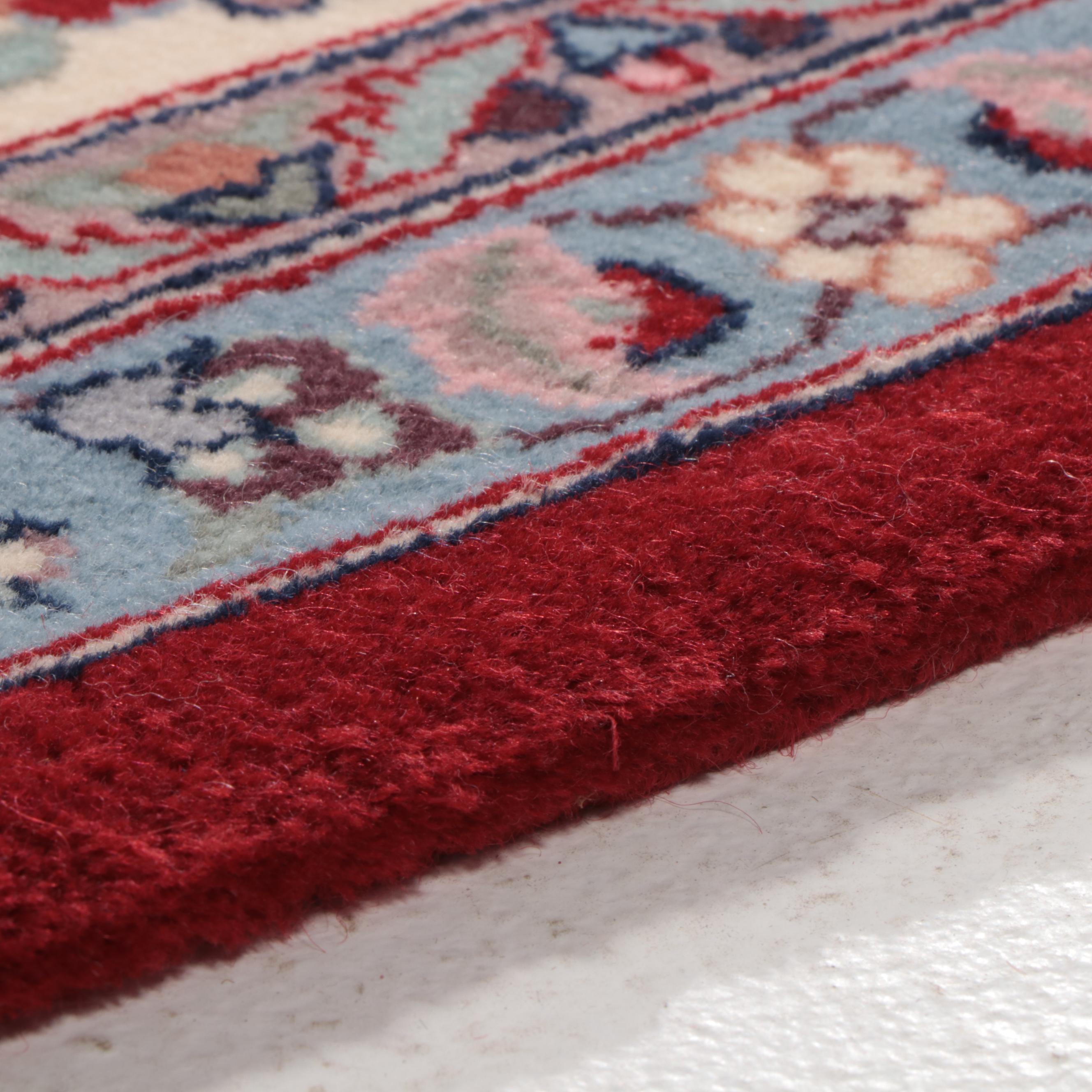 6'1 x 9'10 Hand-Knotted Indo-Persian Mahal Style Area Rug