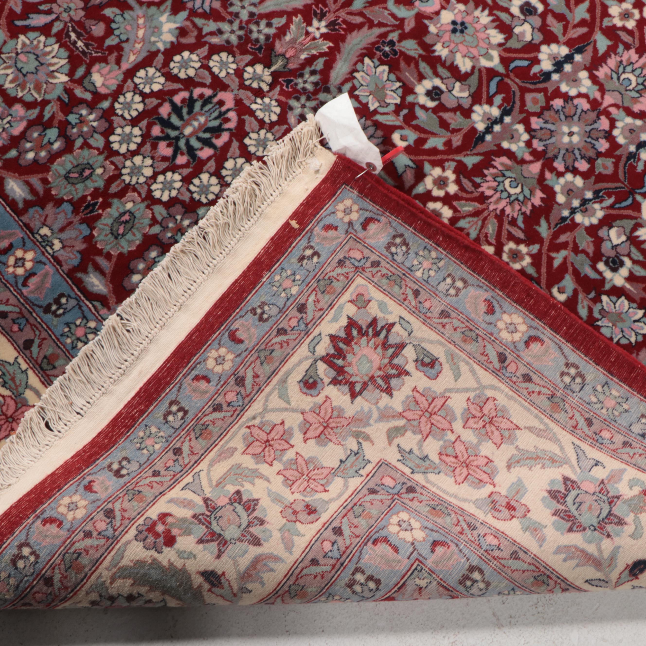 6'1 x 9'10 Hand-Knotted Indo-Persian Mahal Style Area Rug