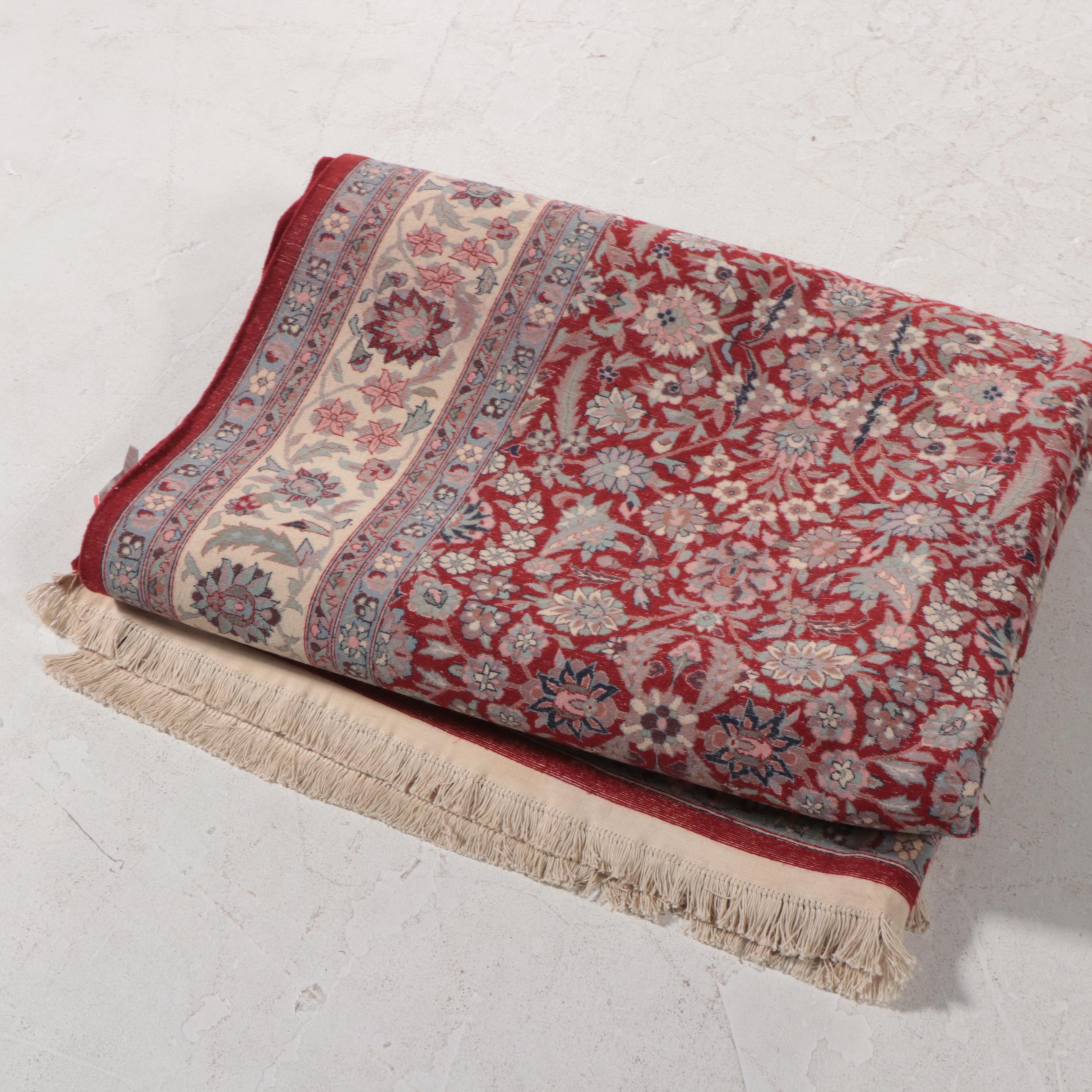 6'1 x 9'10 Hand-Knotted Indo-Persian Mahal Style Area Rug