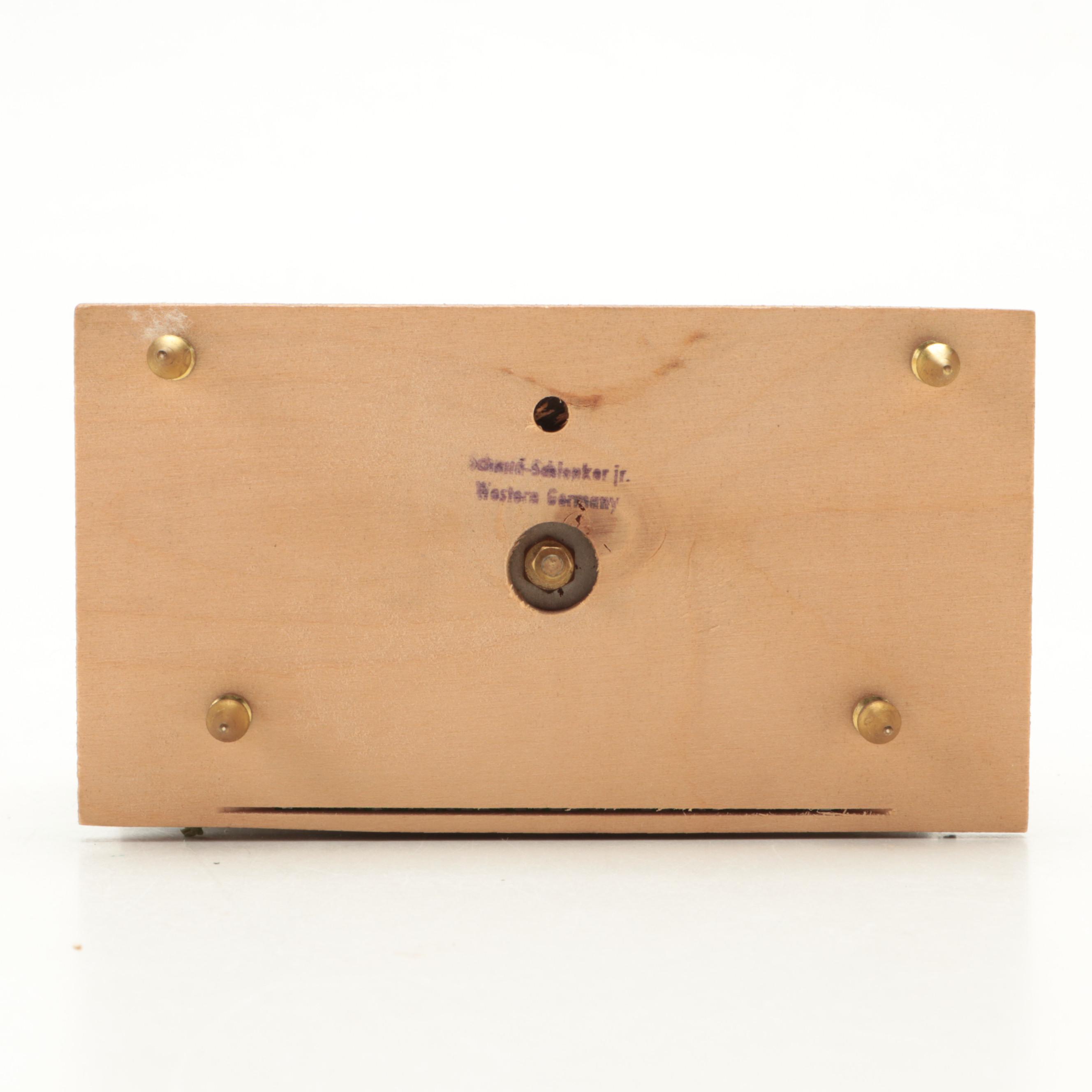 German Chalet Style Coo Coo Table Clock with Other Ceramic Figurines