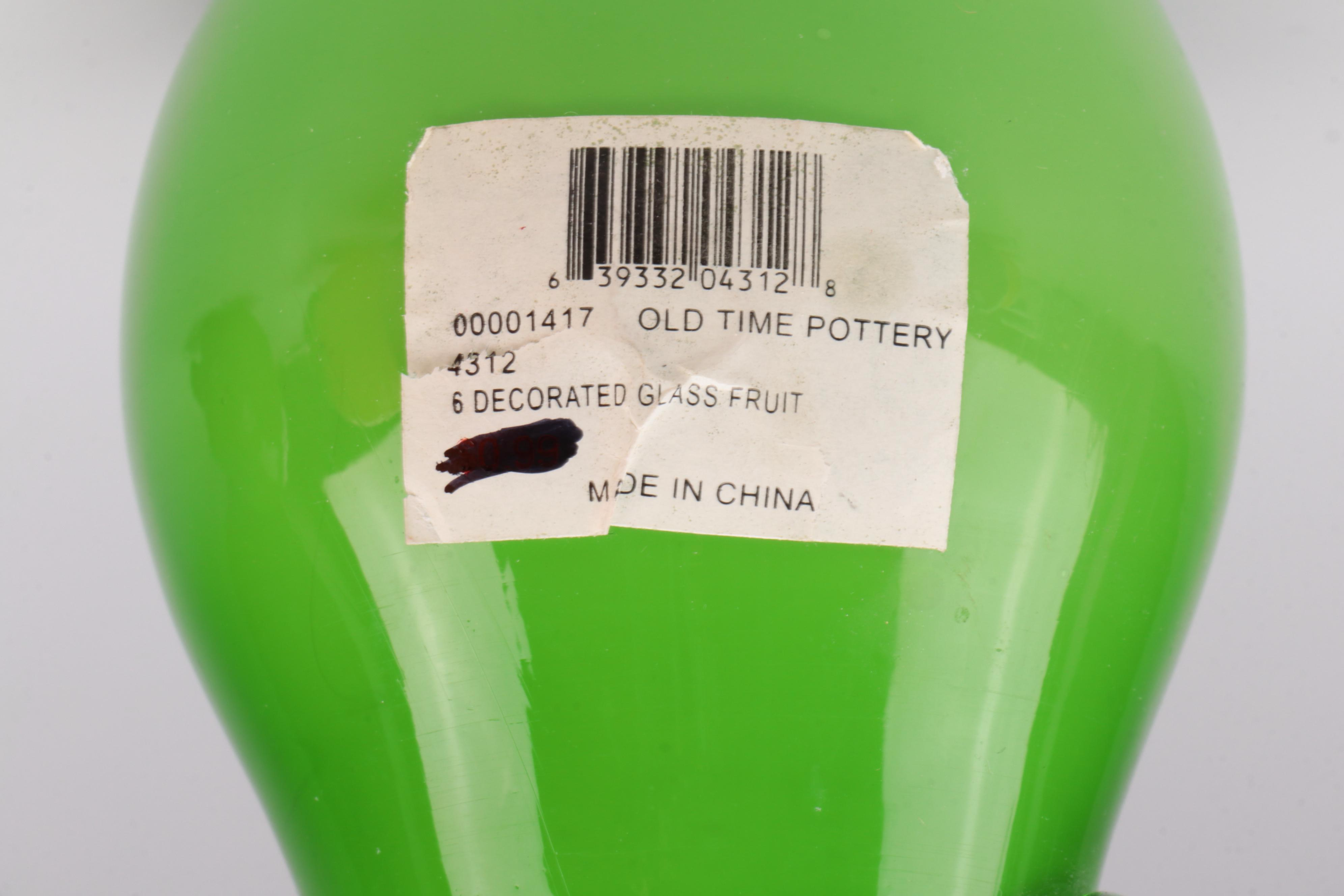 Old Time Pottery and Other Art Glass Fruit and Vegetables