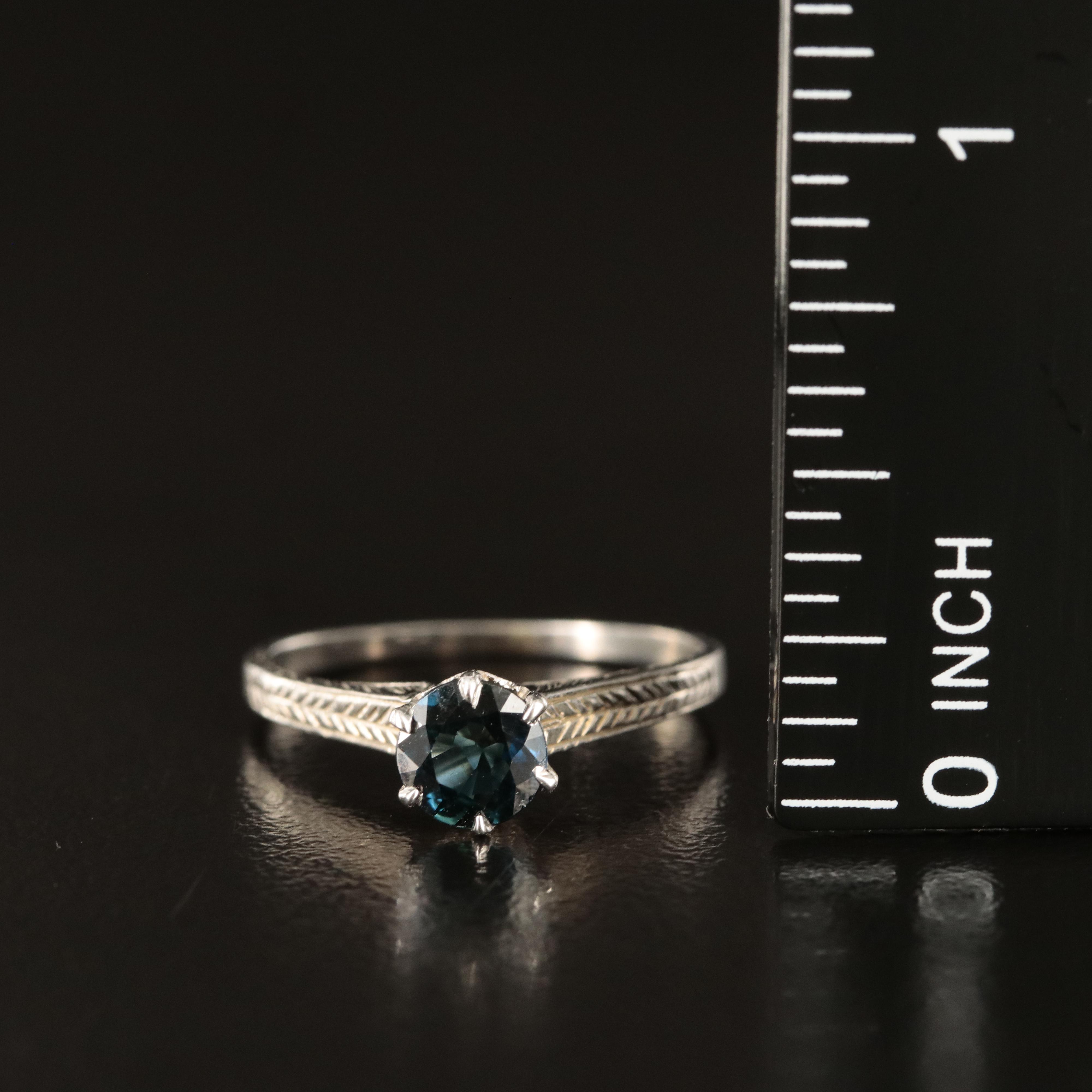 Vintage 18K Sapphire Ring