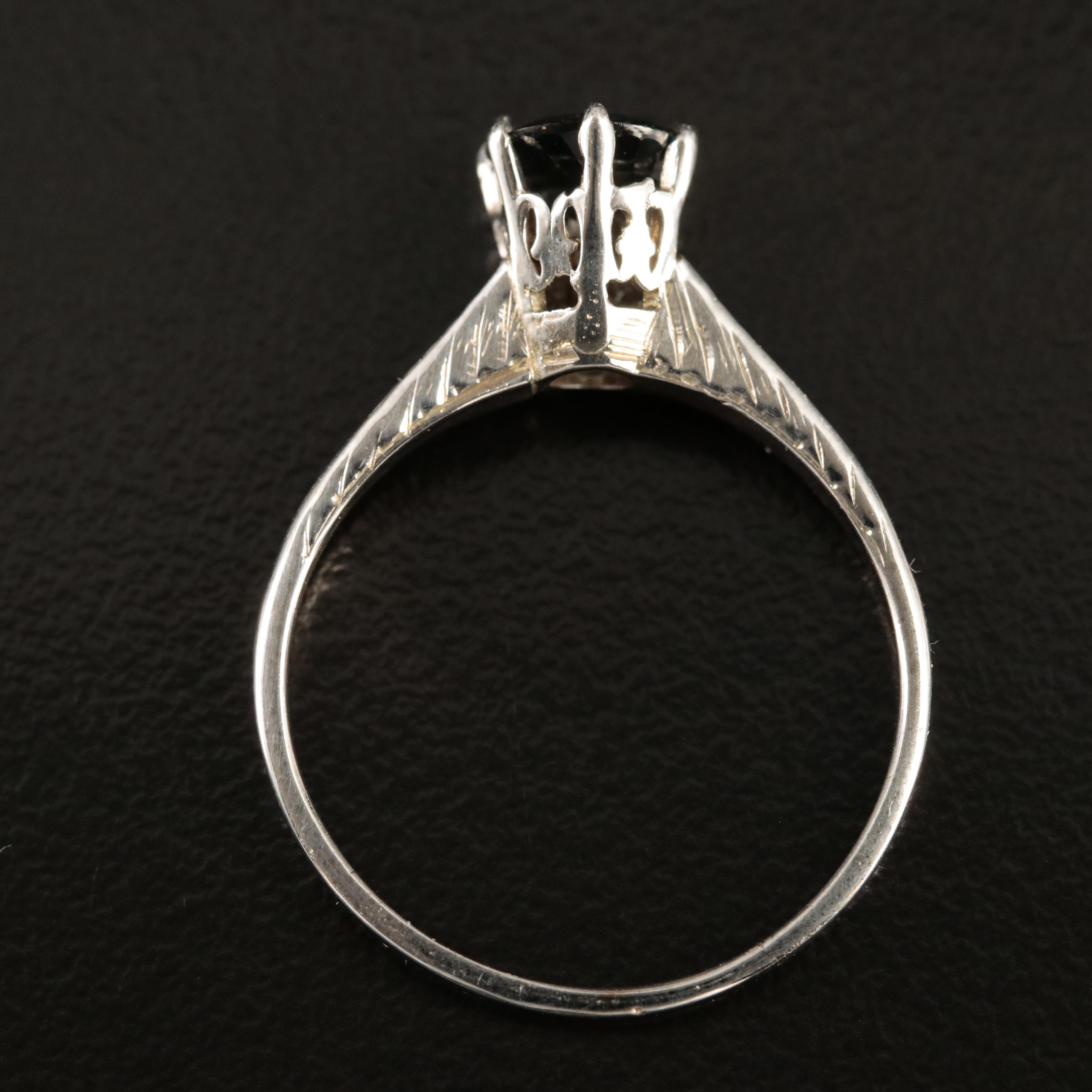 Vintage 18K Sapphire Ring