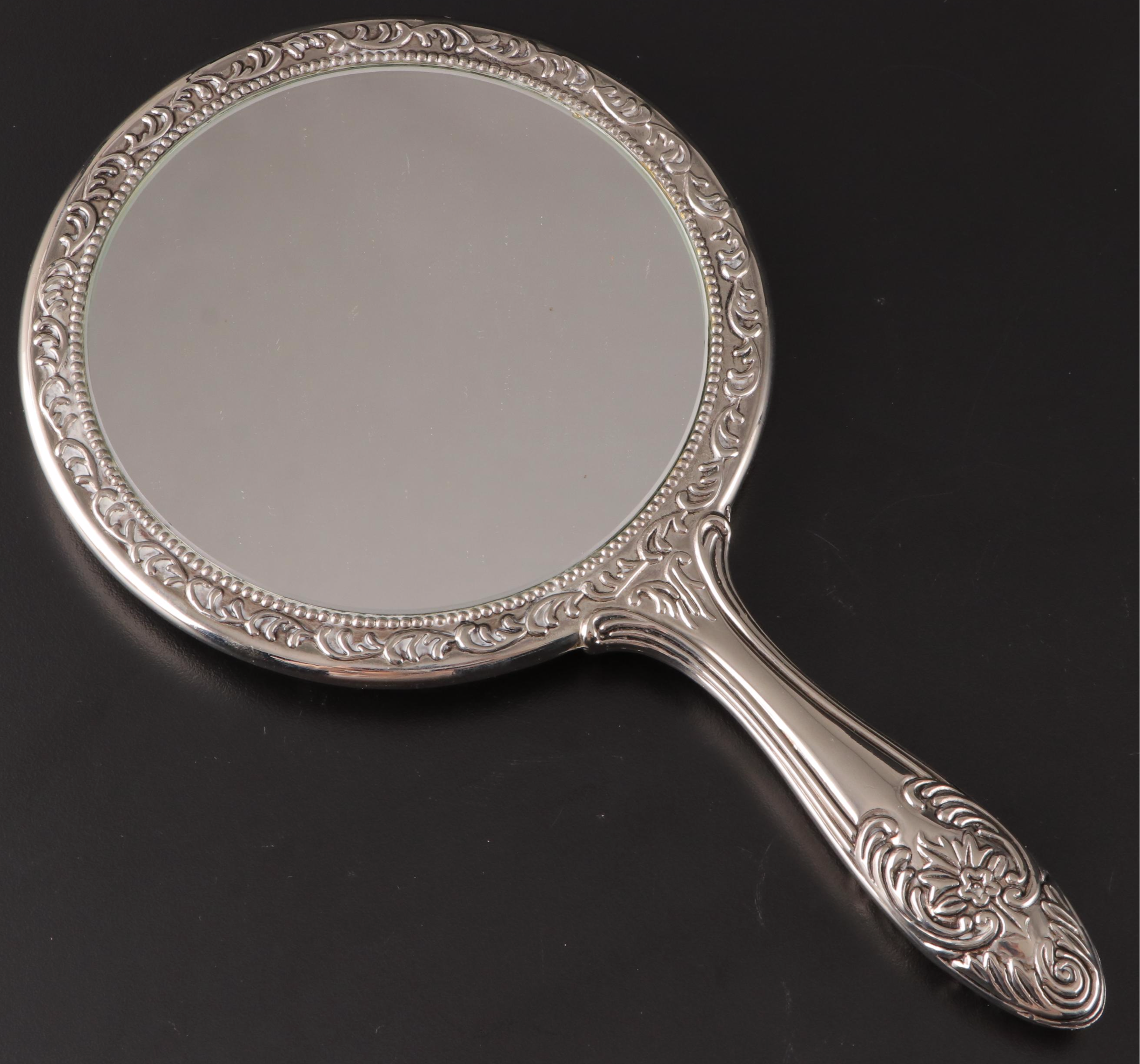 Weighted Sterling Silver Candlestick Pair with Other Victorian Style Vanity