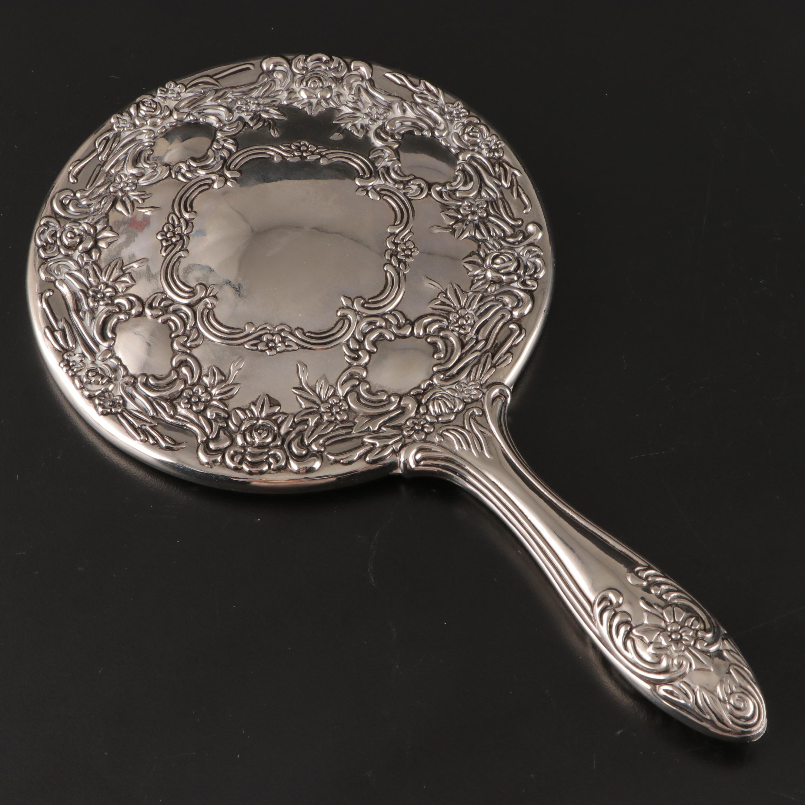 Weighted Sterling Silver Candlestick Pair with Other Victorian Style Vanity