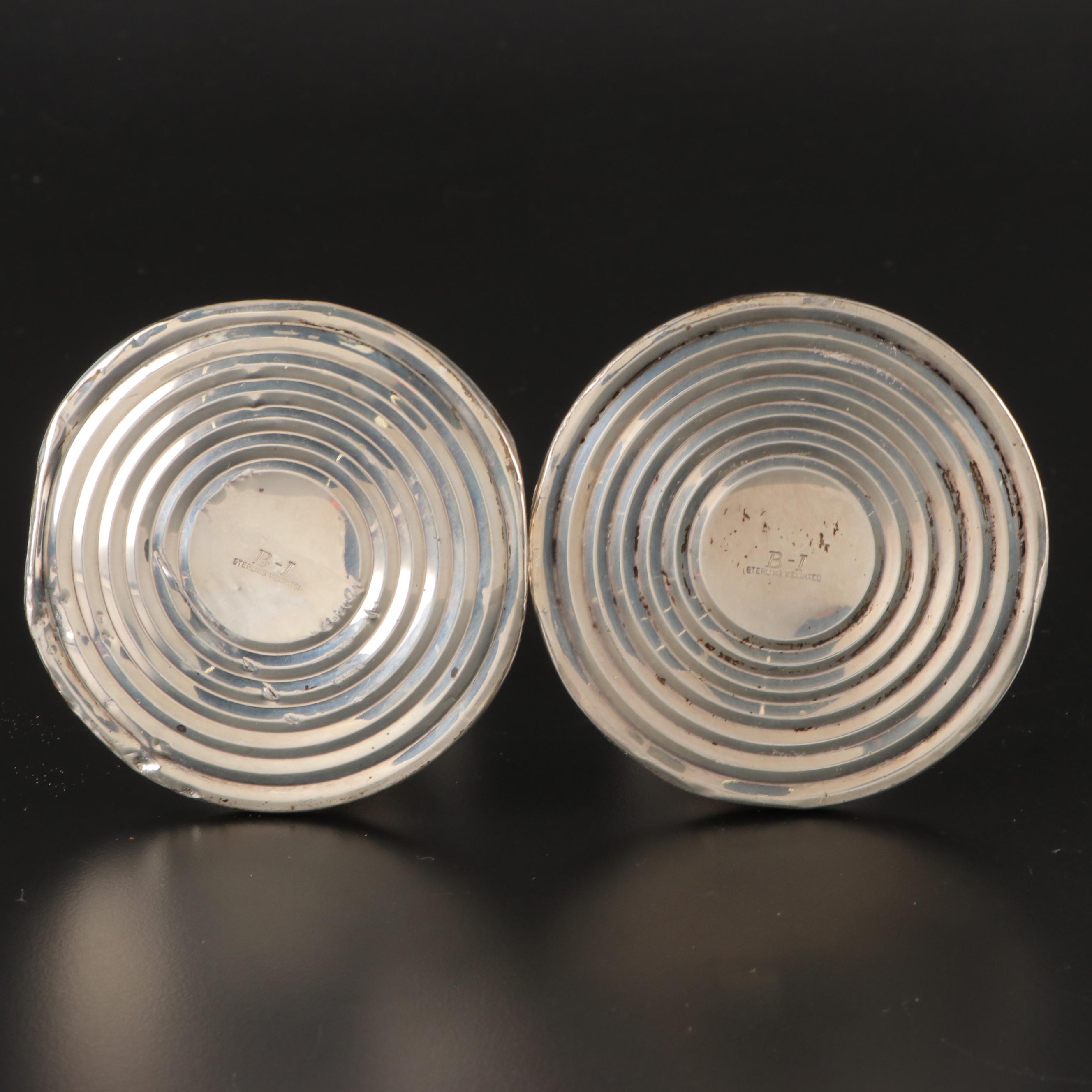 Weighted Sterling Silver Candlestick Pair with Other Victorian Style Vanity