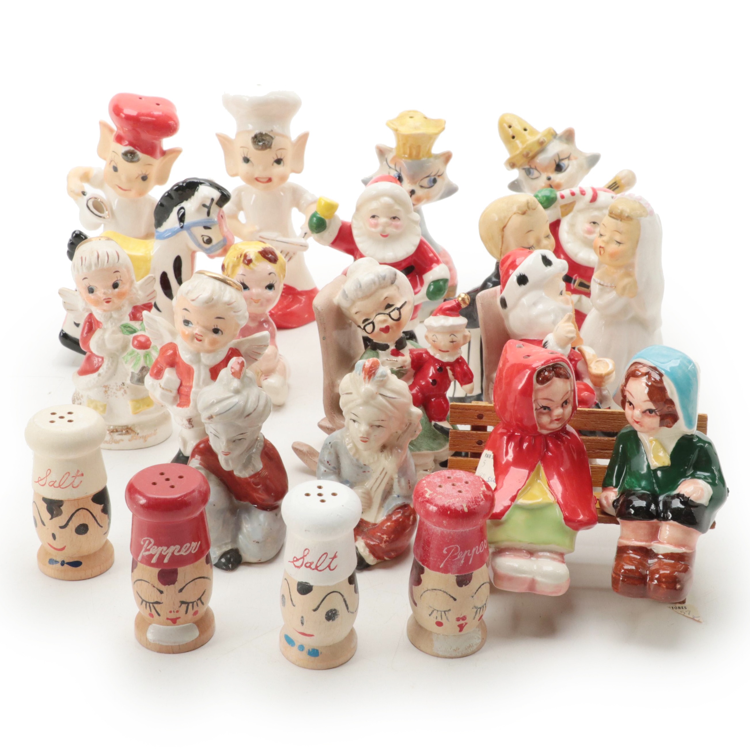 Lefton's, Ucago, Artmark Originals with Other Ceramic and Wooden Shakers